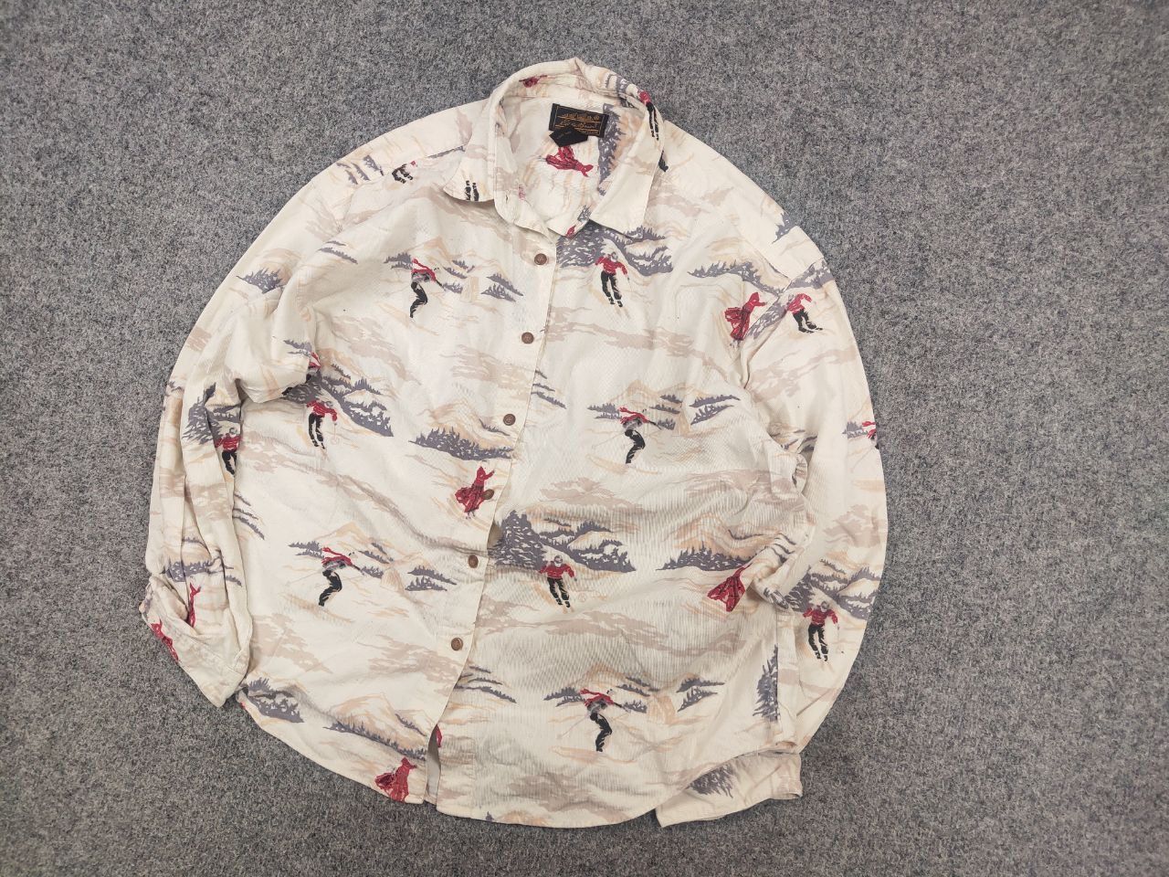 Eddie Bauer Vintage Eddie Bauer corduroy shirt print Long sleeve Size US L / EU 52-54 / 3 - 3 Thumbnail