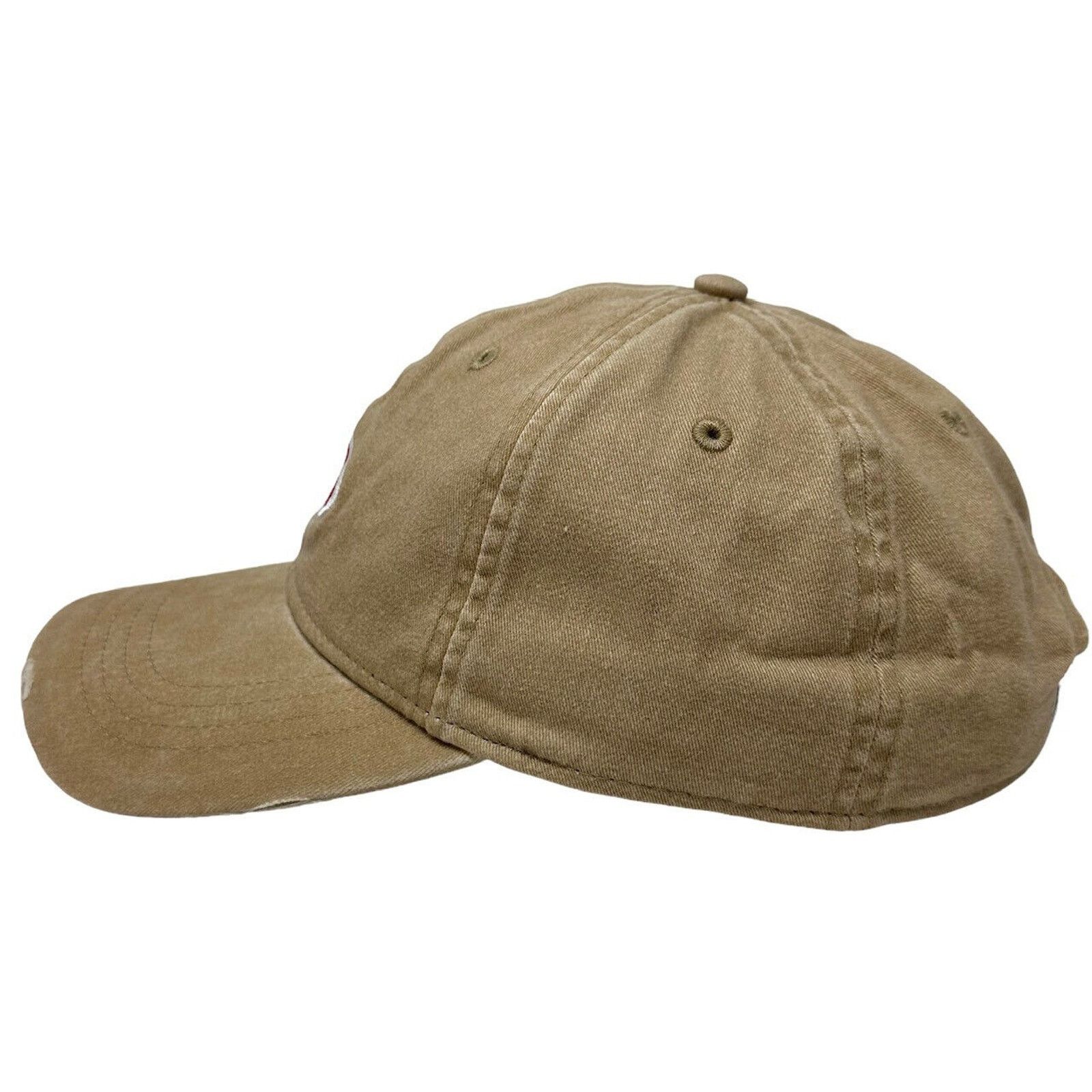 Von Dutch Von Dutch Strapback Hat Tan Distressed Unstructured Dad Cap Size ONE SIZE - 3 Thumbnail