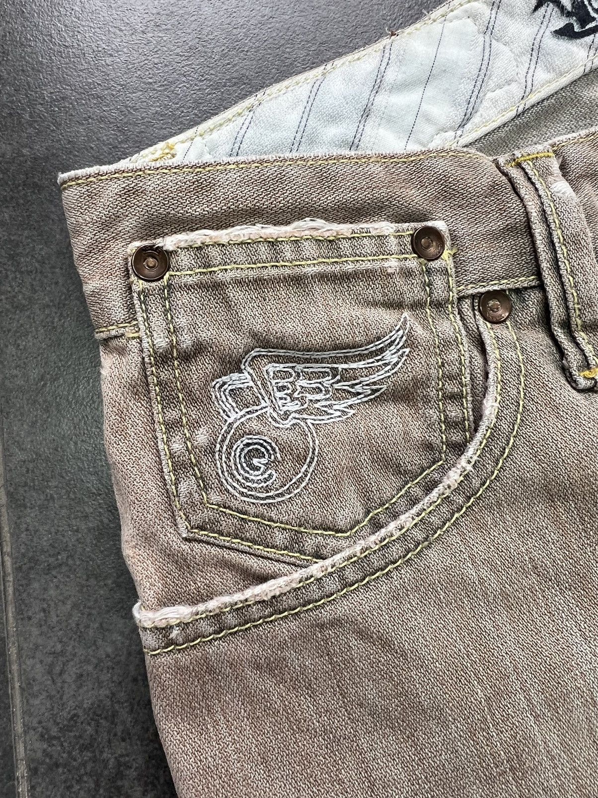 Vintage × Von Dutch Crazy Vintage Y2K Von Dutch Cargo Pants Skater Opium Size US 31 - 6 Thumbnail