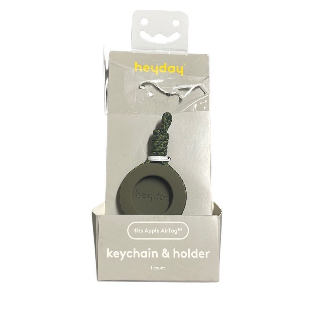 Other Heyday Silicone Apple Airtag Holder & Keychain Olive Green M Size ONE SIZE - 1 Thumbnail
