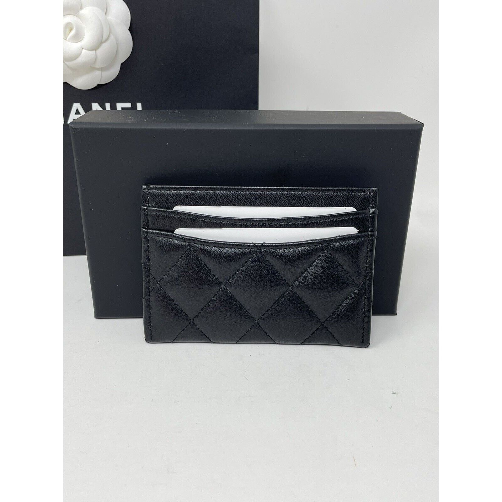 Chanel Chanel Classic Flat So Black Card Holder Lambskin Leather24S Size ONE SIZE - 11 Thumbnail