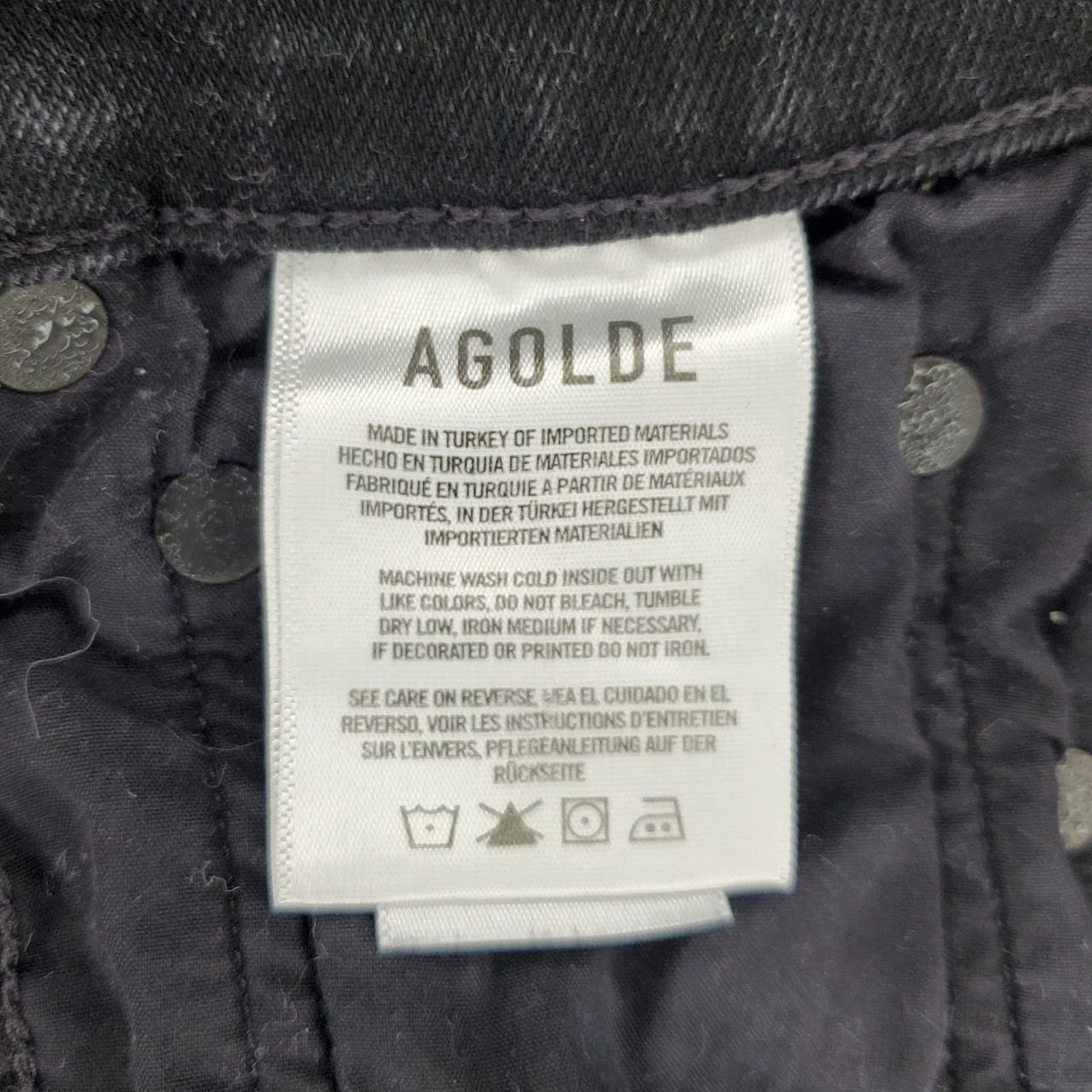 Agolde Agolde Sophie Black Skinny Jeans 25 / 0 Size 25" / US 0 / IT 36 - 5 Thumbnail