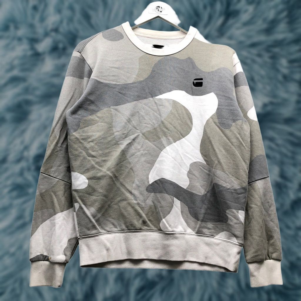 G-Star G-Star Raw ODC Stalt DC R SW L/S Sweatshirt Men Small Camouflage Green Gray Tan Crew Neck Logo Knit All Seasons Long Sleeve Pullover Vintage: No Size US S / EU 44-46 / 1 - 1 Thumbnail