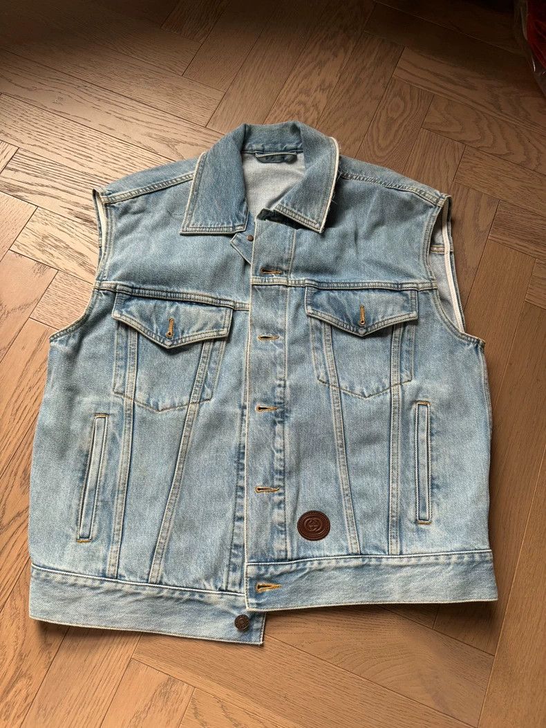 Gucci Gucci Denim Vest for Men, Size 48 - dmc Size US M / EU 48-50 / 2 - 1 Thumbnail