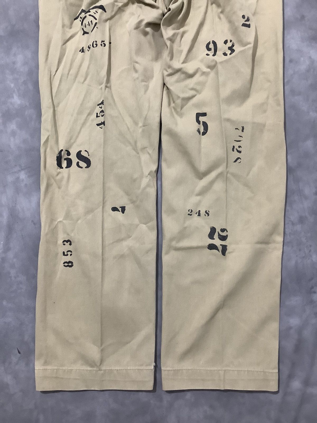 Mister Freedom 🛒Need Gone🛒 MFS Vetements The Code of Number Printed Pants Size US 33 - 7 Thumbnail