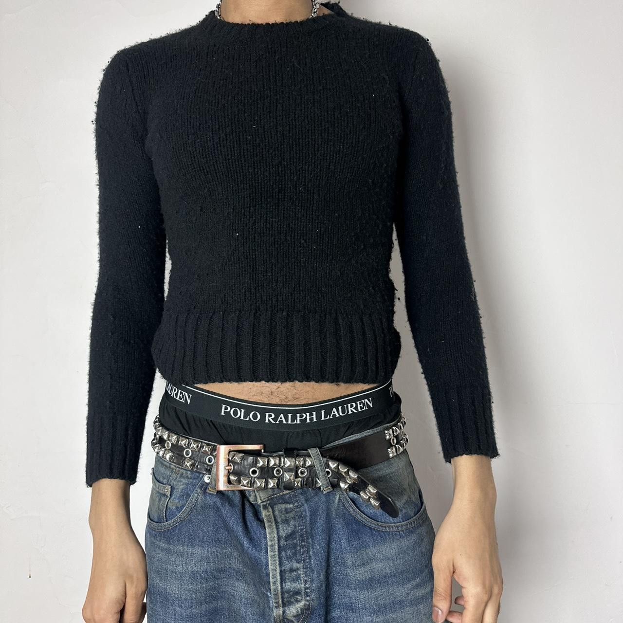 Club Monaco Club Monaco Lambswool Cashmere Black Sweater - Small Size US S / EU 44-46 / 1 - 2 Thumbnail