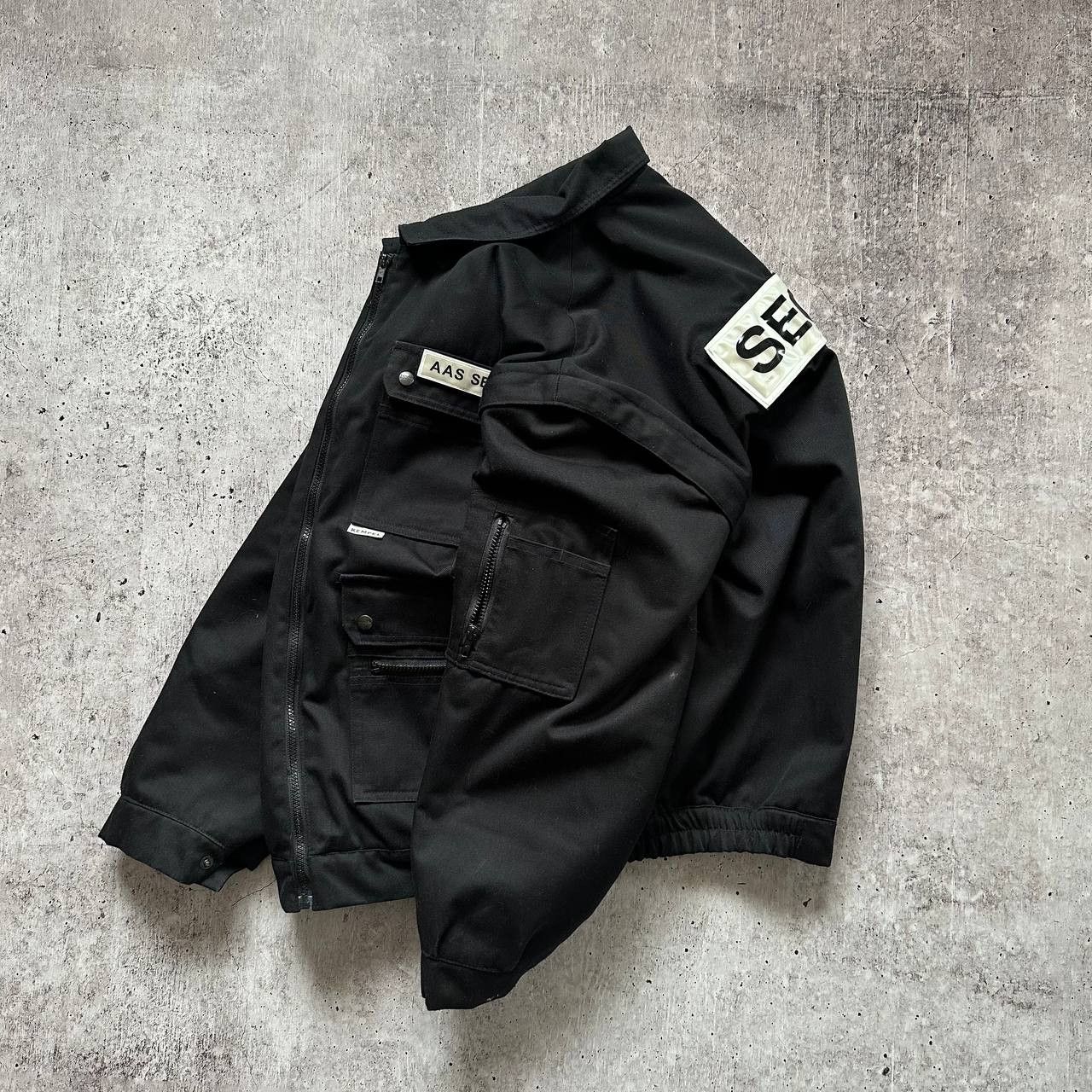 Vintage Vintage Security 2in1 Avant Garde Tech Worker Bomber Jacket Size US XL / EU 56 / 4 - 1 Thumbnail