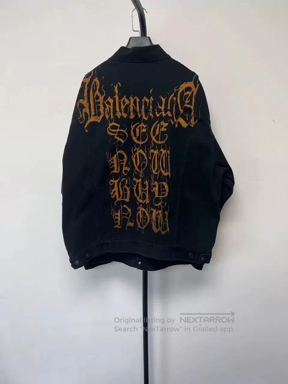 Balenciaga balenciaga black long sleeve denim jacket. Size US S / EU 44-46 / 1 - 1 Thumbnail