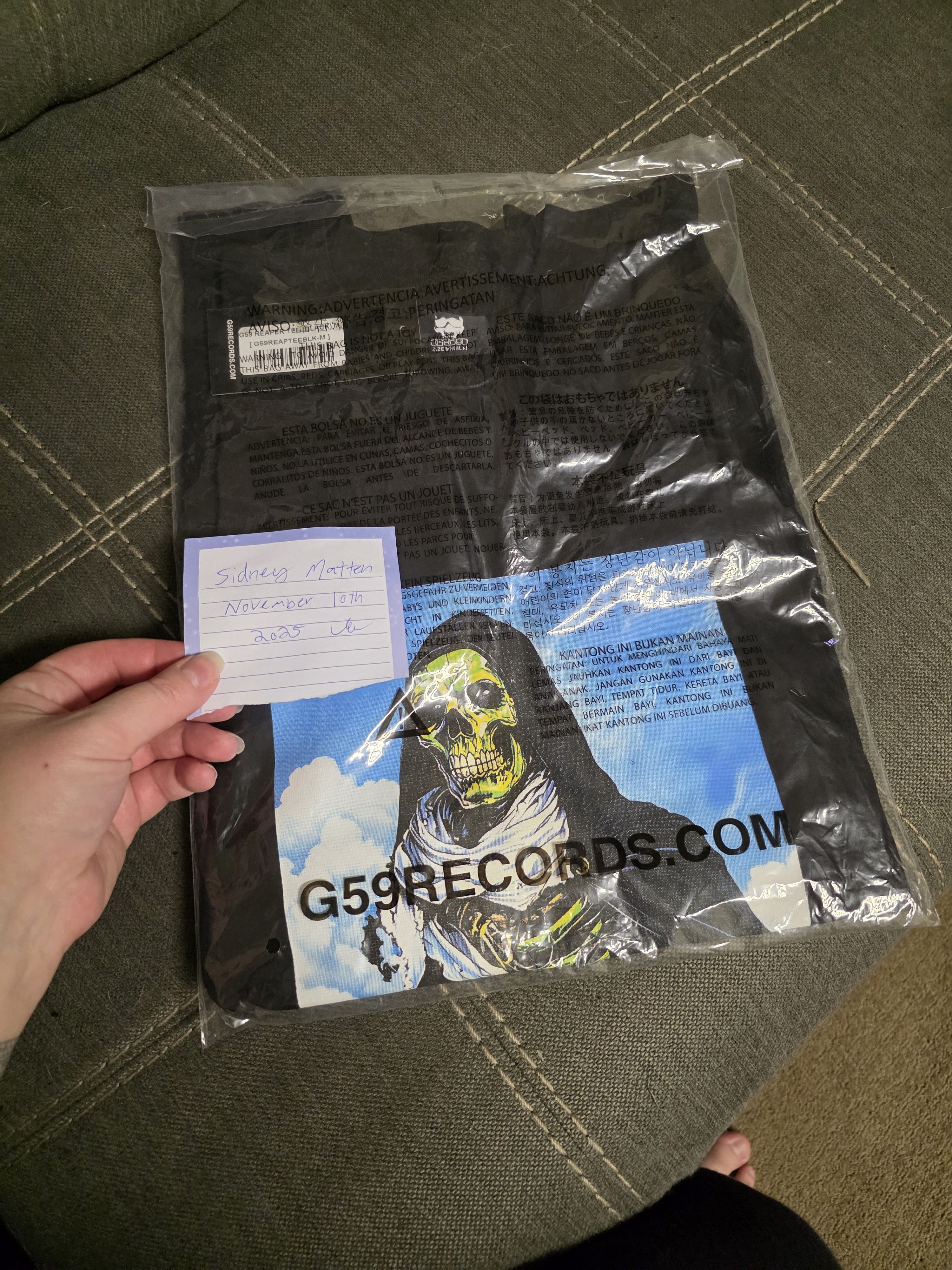 G59 Records G59 reaper tee Size US M / EU 48-50 / 2 - 2 Thumbnail