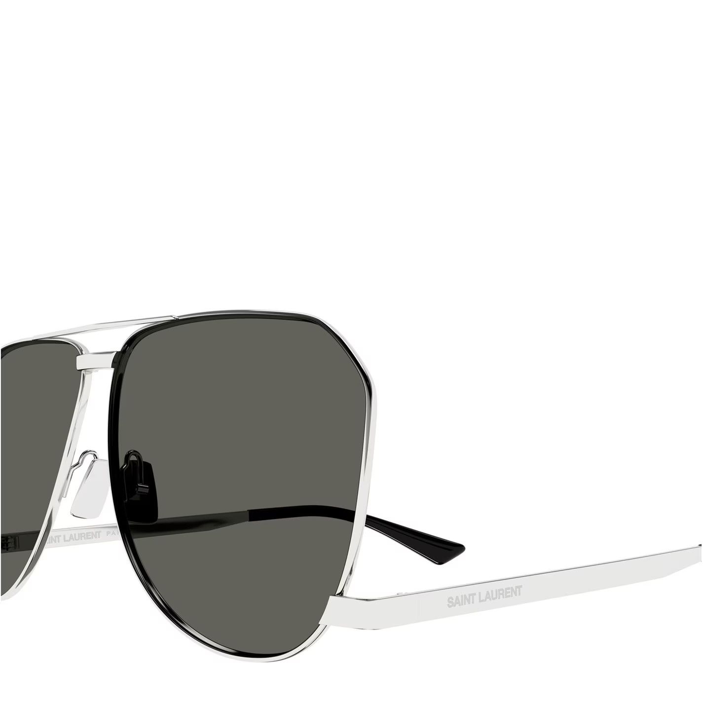 Saint Laurent Paris o1g2r1mq0426 Size: OS / Dust Aviator Sunglasses in Silver Size ONE SIZE - 3 Thumbnail