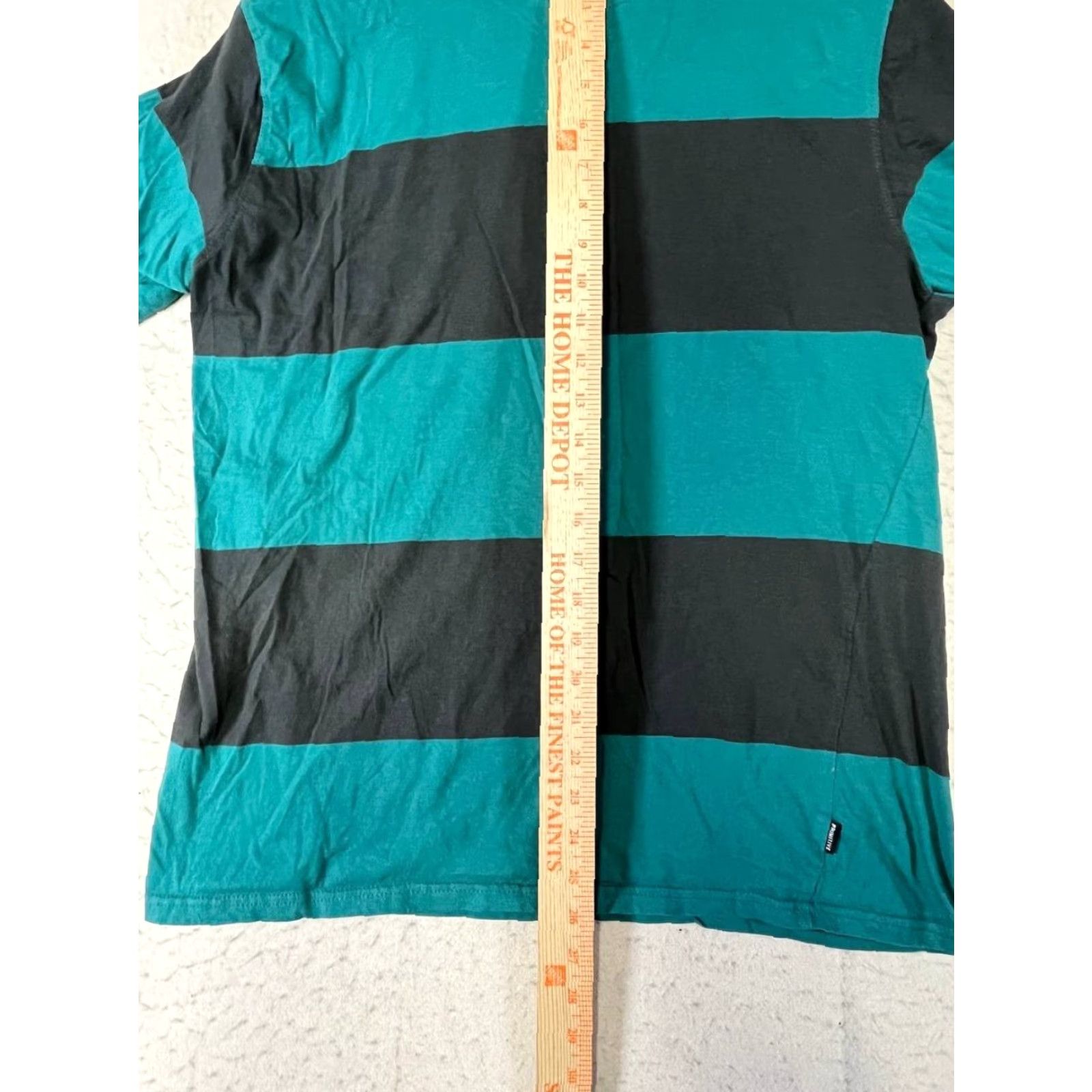 Primitive Primitive Shirt Mens L Colorblock Short Sleeve Pullover Blue Gray Wide Striped Cotton Casual Size US L / EU 52-54 / 3 - 3 Thumbnail