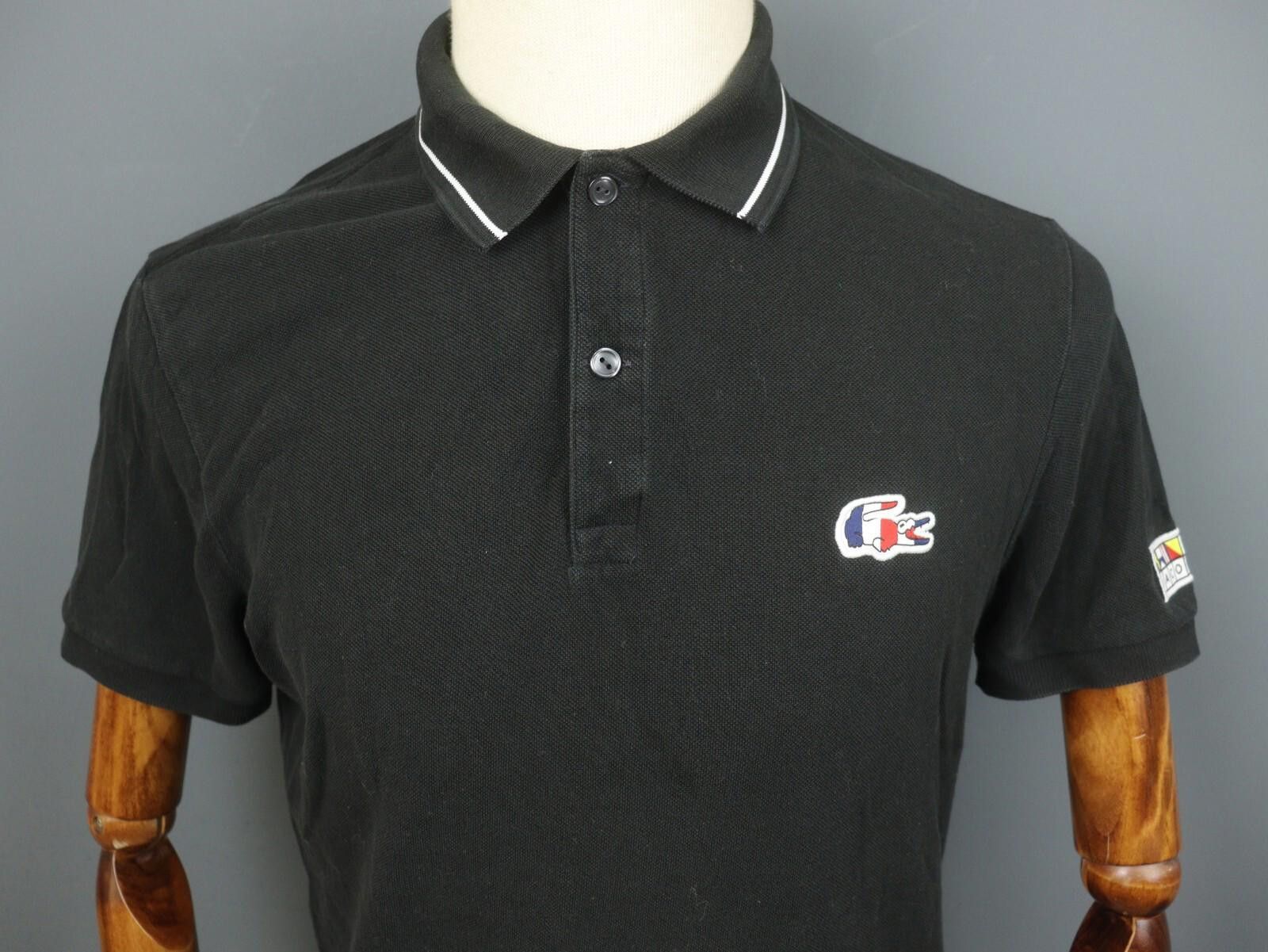 Lacoste Lacoste Black Cotton Collared Popover Polo Shirt Size 5 Size US M / EU 48-50 / 2 - 2 Thumbnail
