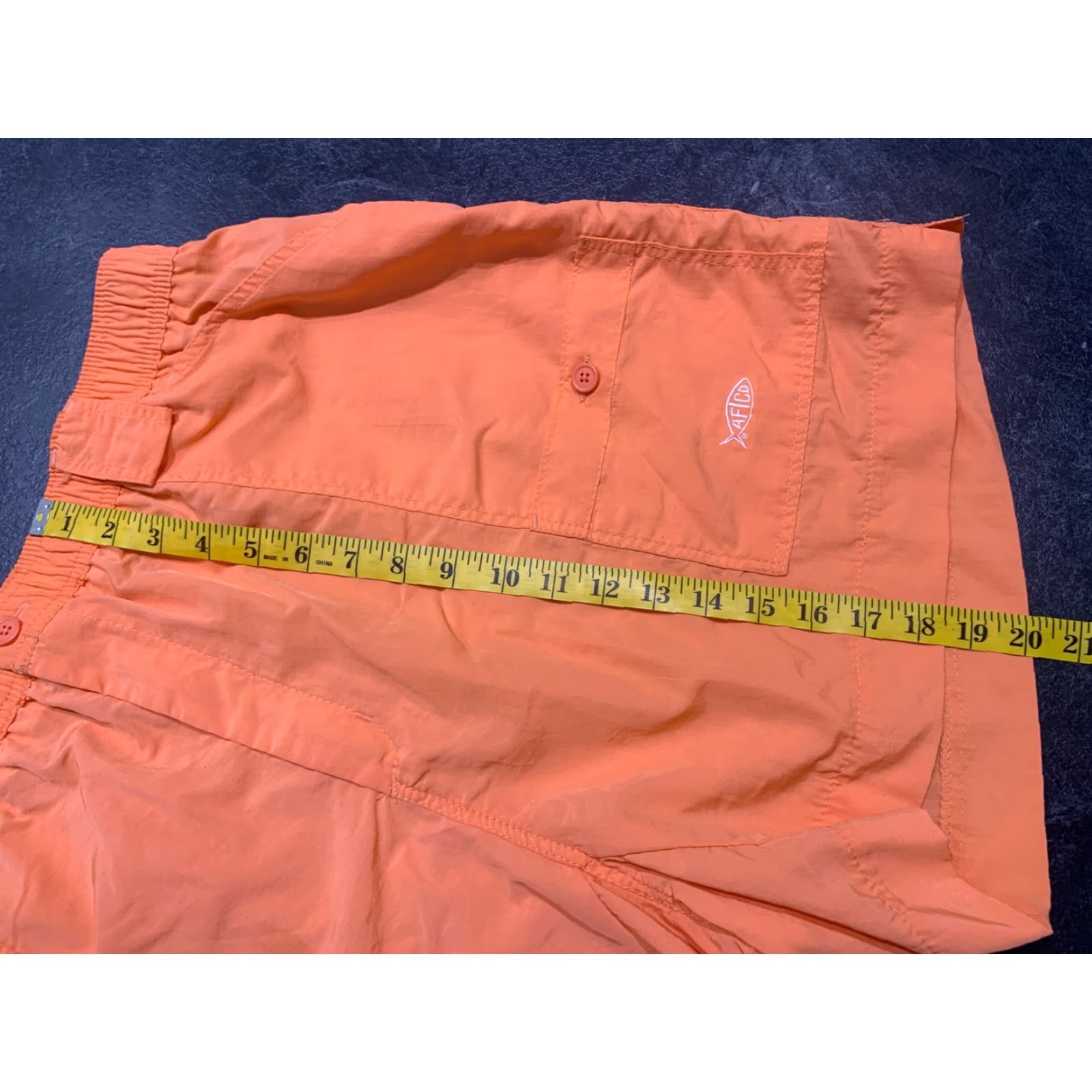 Vintage AFTCO Mens Fishing Shorts Size 44 Peach Nylon Cargo Pocket Breathable Quick Dry Water Resistant Outdoor Size US 44 / EU 60 - 6 Thumbnail