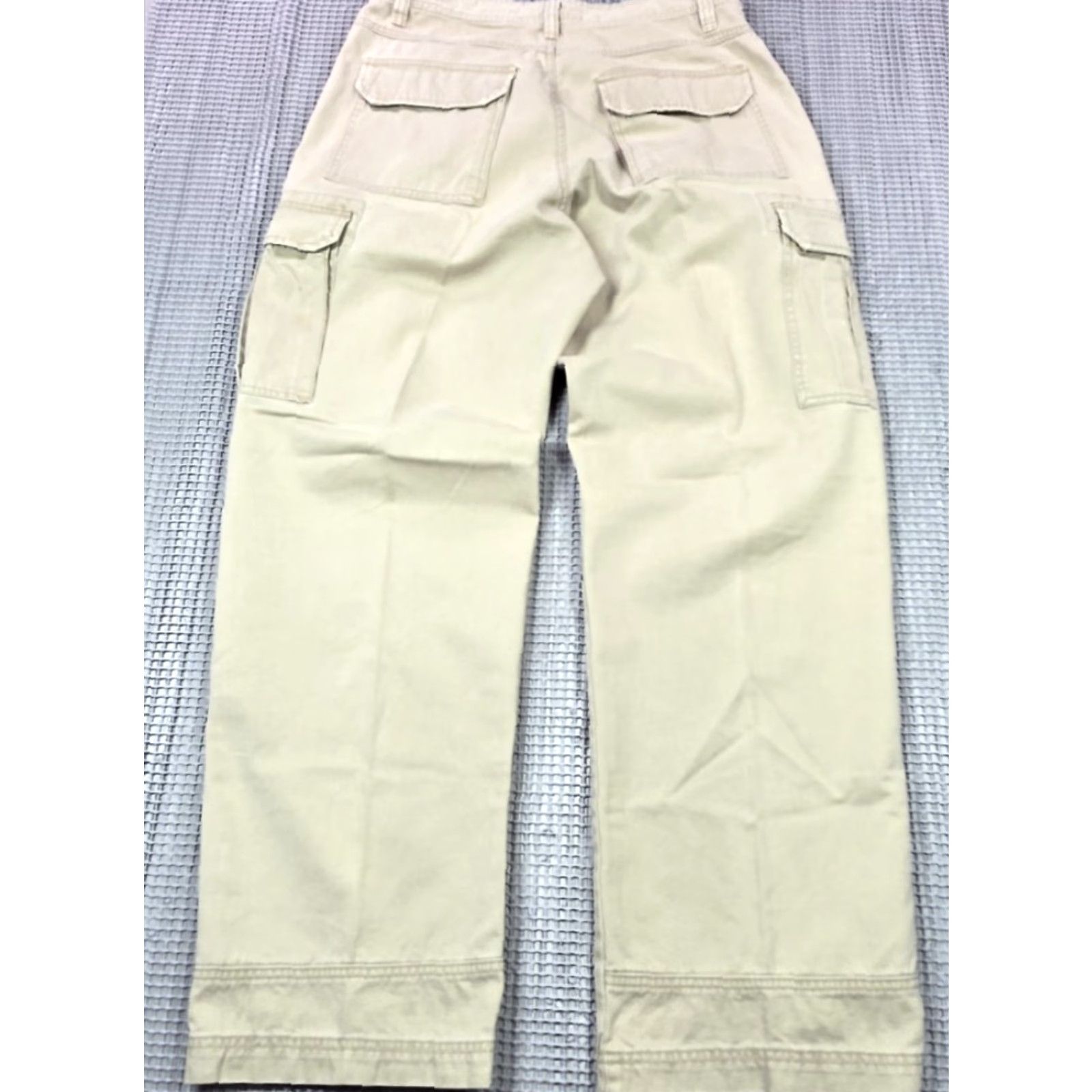 Vintage VINTAGE Unionbay Baggy Military Cargo Beige Skater Pants 34x34 Wide Leg Mens 90s Y2k Cargo Pant Size US 34 / EU 50 - 2 Thumbnail