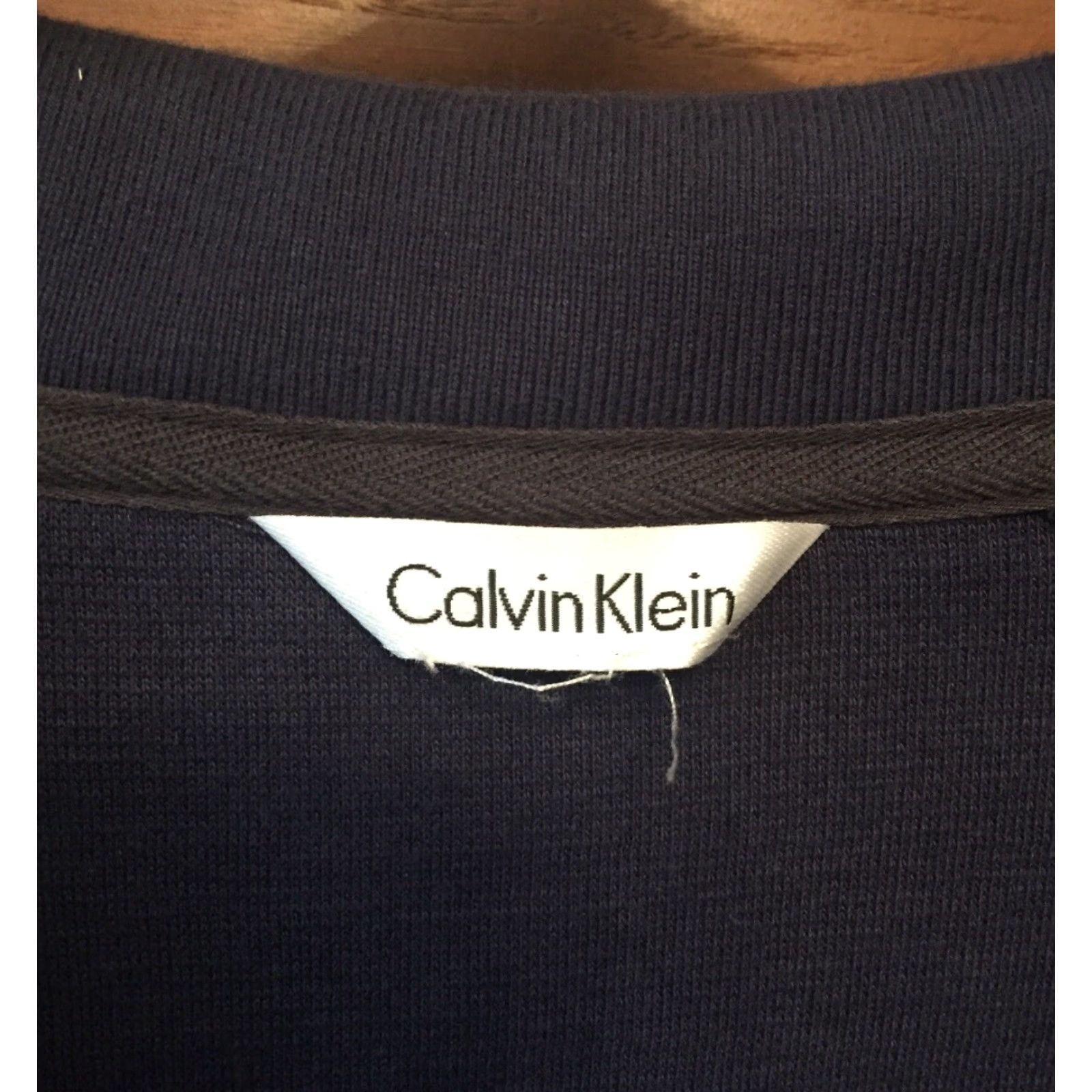 Calvin Klein Calvin Klein Sweater Navy Blue 1/4 Zip Pullover Cotton Mens Size L B364 Size US L / EU 52-54 / 3 - 4 Thumbnail