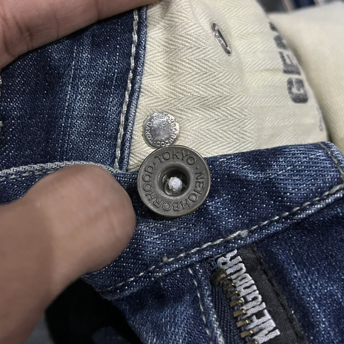 Neighborhood Neighborhood DP-Narrow Distressed Selvedge Denim Pants Size US 32 / EU 48 - 13 Thumbnail