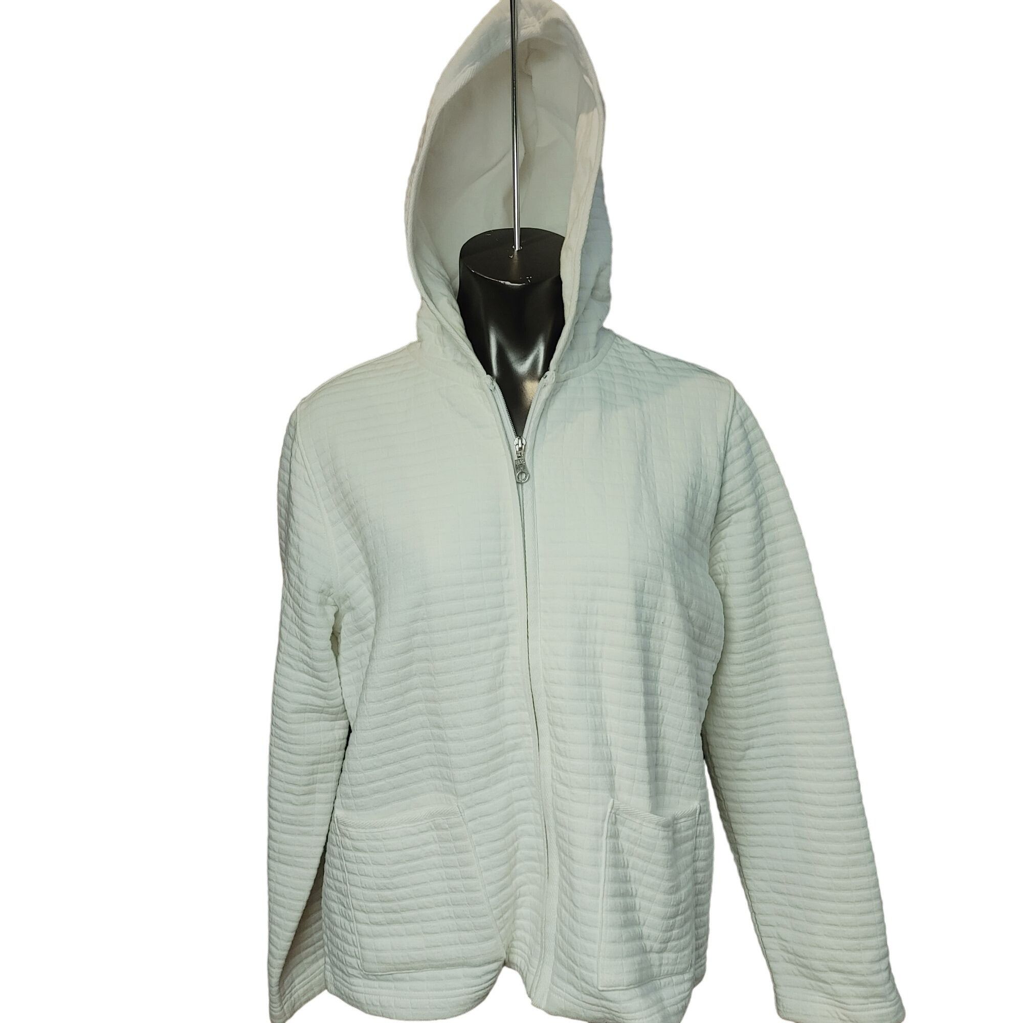 Other French Laundry Women's Petite White Ribbed Sweater Petite L Size L / US 10 / IT 46 - 1 Thumbnail