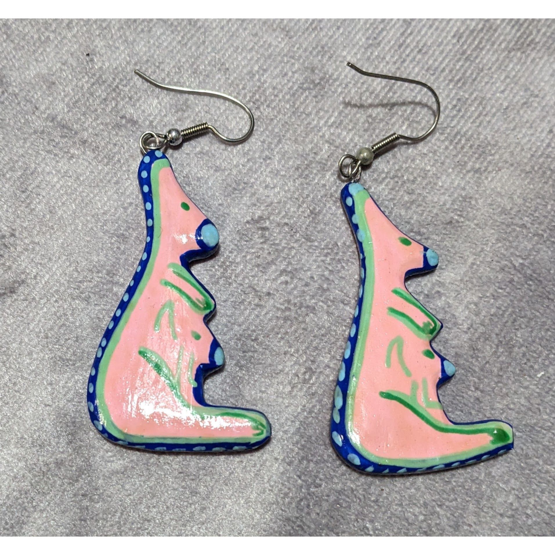 Other Vintage 90s Hand Painted Australian Kangaroo Earrings Size ONE SIZE - 4 Thumbnail