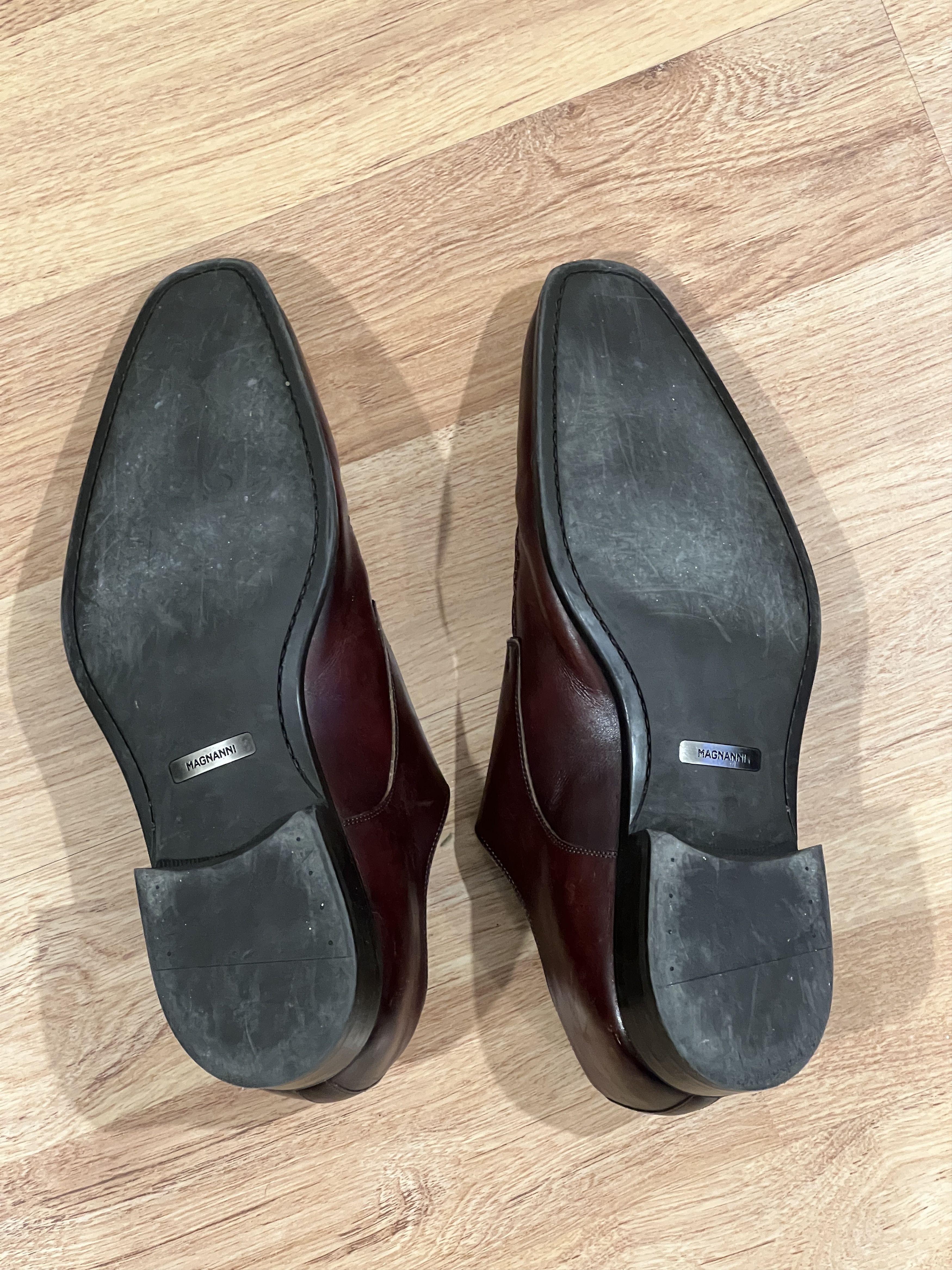 Magnanni Double Monk Strap Brown Leather Shoes Size US 11.5 / EU 44-45 - 3 Thumbnail