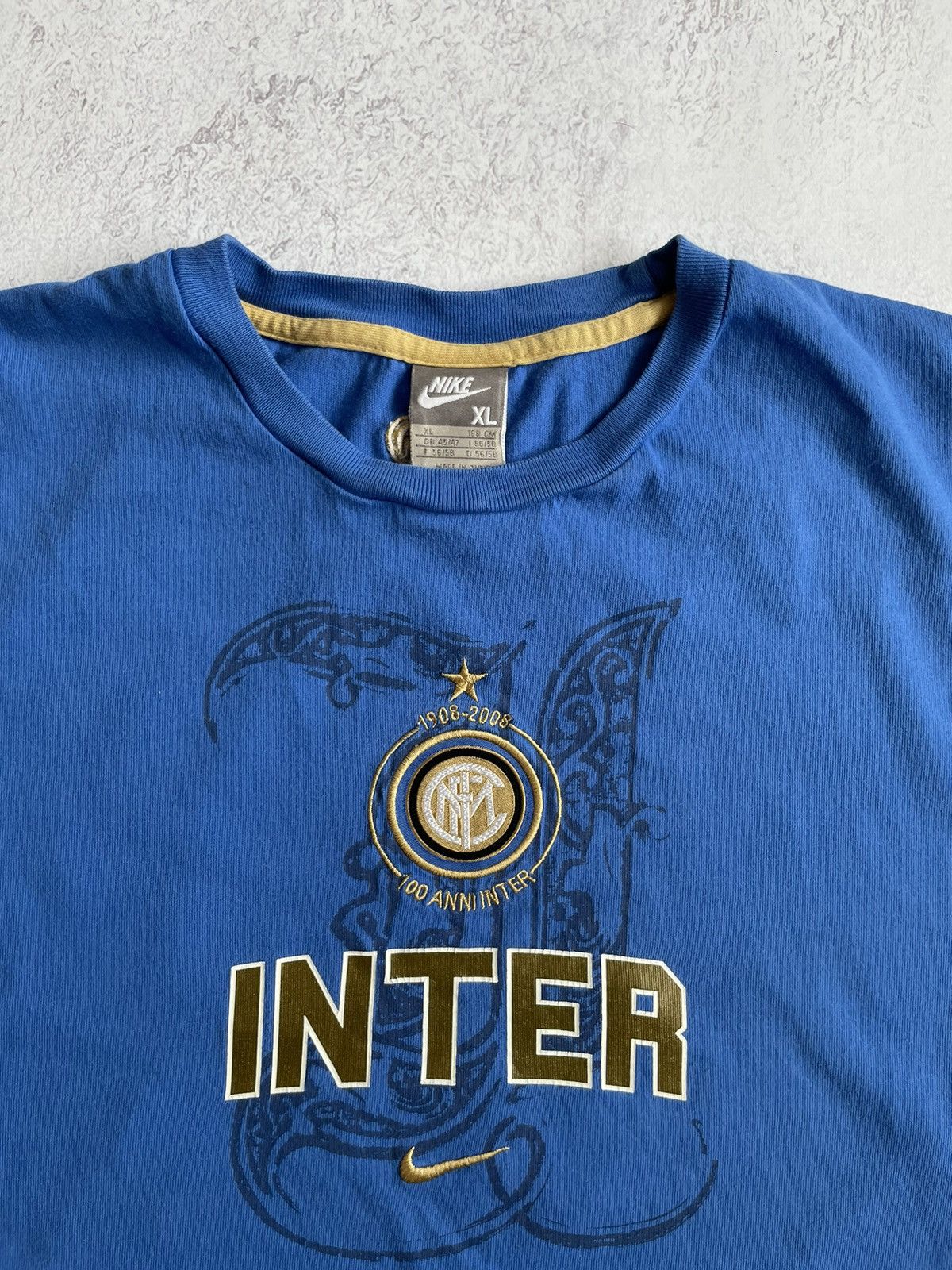 Vintage Nike Inter Milan Football Club T-Shirt Vintage 00s Size US XL / EU 56 / 4 - 3 Thumbnail