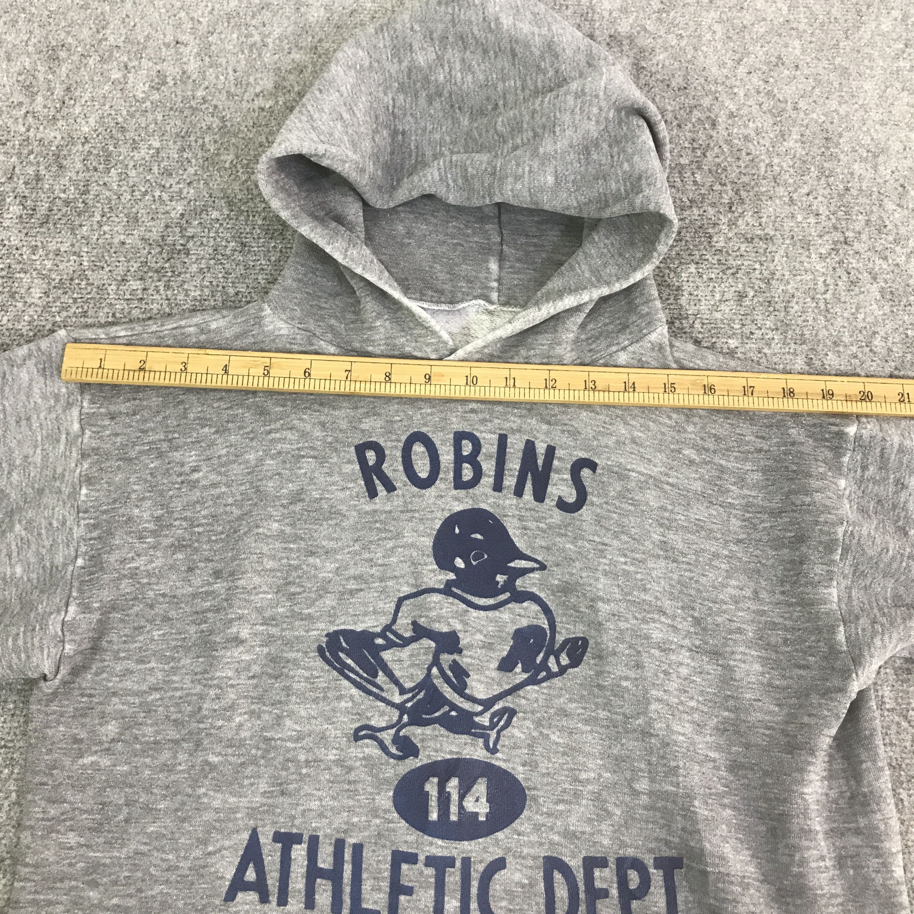 Vintage VTG ROBINS RUSSELL ATHLETIC HOODIE SWEATSHIRT K127B10 Size US L / EU 52-54 / 3 - 5 Thumbnail