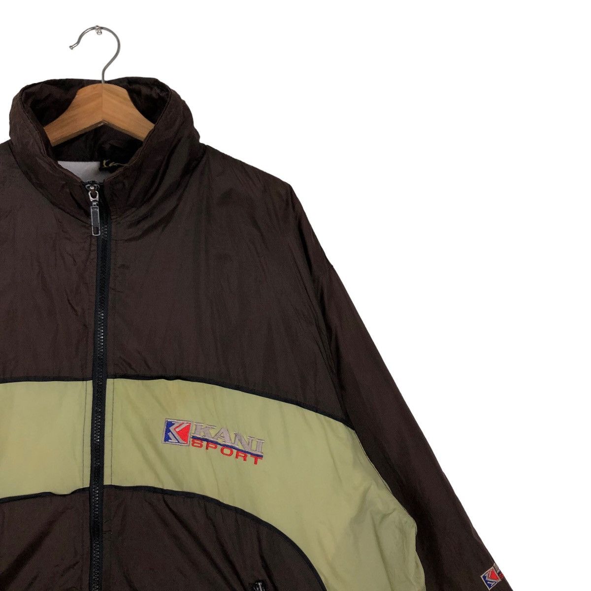 Vintage 🔥Vtg Nylon Bomber Jacket Karl Kani Spell Out Big Logo Size US M / EU 48-50 / 2 - 6 Thumbnail