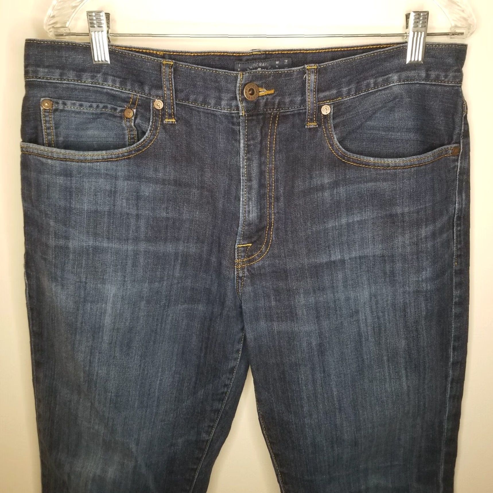 Lucky Brand Lucky Brand 121 Heritage Slim Straight Jeans Mens Size 34x28 Blue Size US 34 / EU 50 - 2 Thumbnail