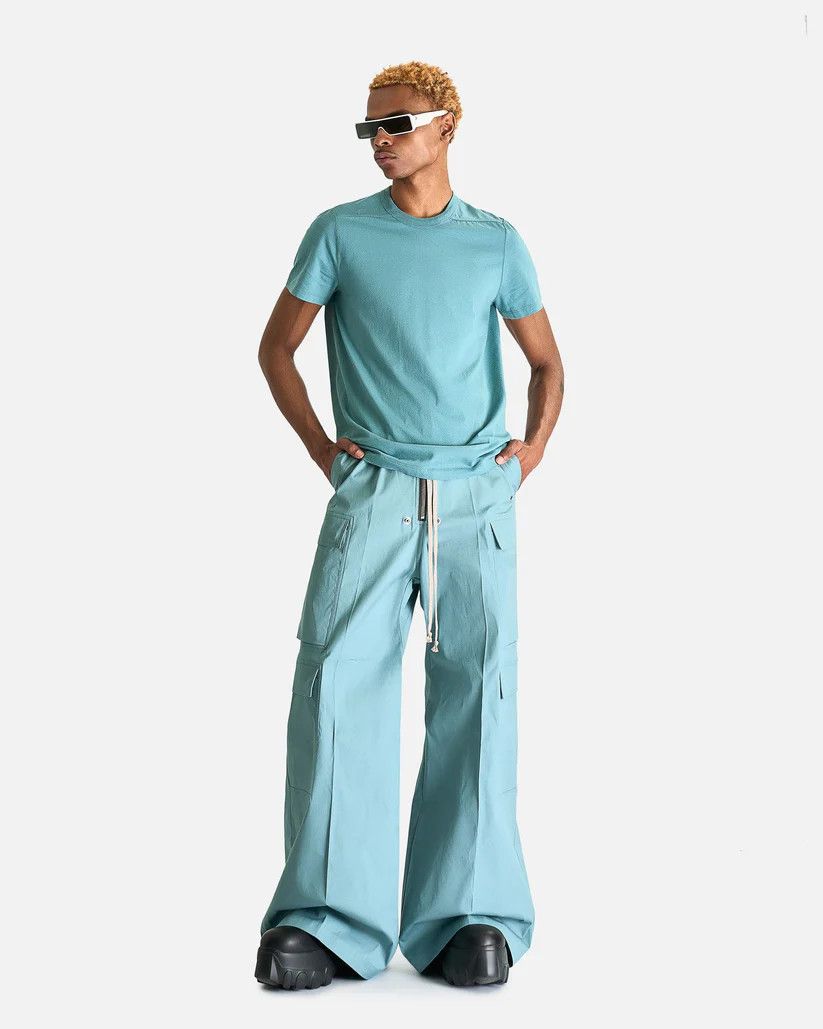 Rick Owens o1s1v1r1oon0825 Cargobelas Pants in Teal Blue Size US 32 / EU 48 - 3 Thumbnail