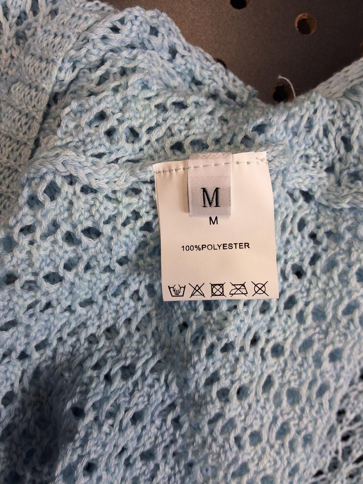 The Unbranded Brand Elegant Light Blue Knit Maxi Dress with Button Detail Medium Size M / US 6-8 / IT 42-44 - 5 Thumbnail