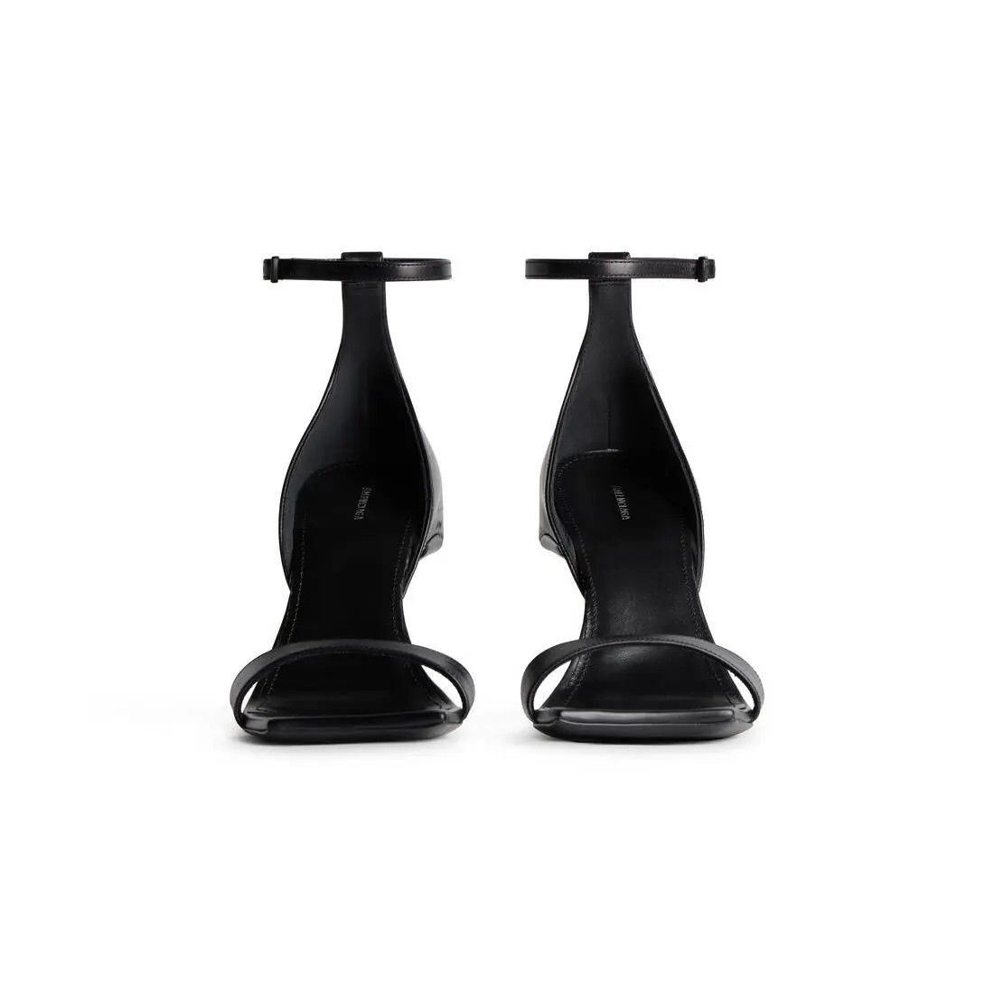 Balenciaga o1w1db10625 Hourglass 100mm Sandals in Black Size US 10 / IT 40 - 3 Thumbnail