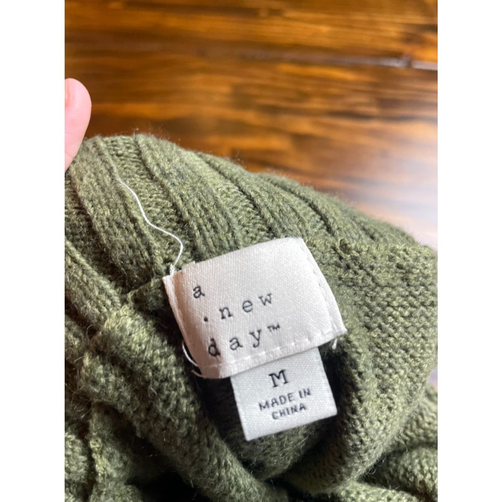 Vintage A New Day Sweater Womens Size M Green Pullover Turtleneck Long Sleeve Casual Winter Size M / US 6-8 / IT 42-44 - 6 Thumbnail