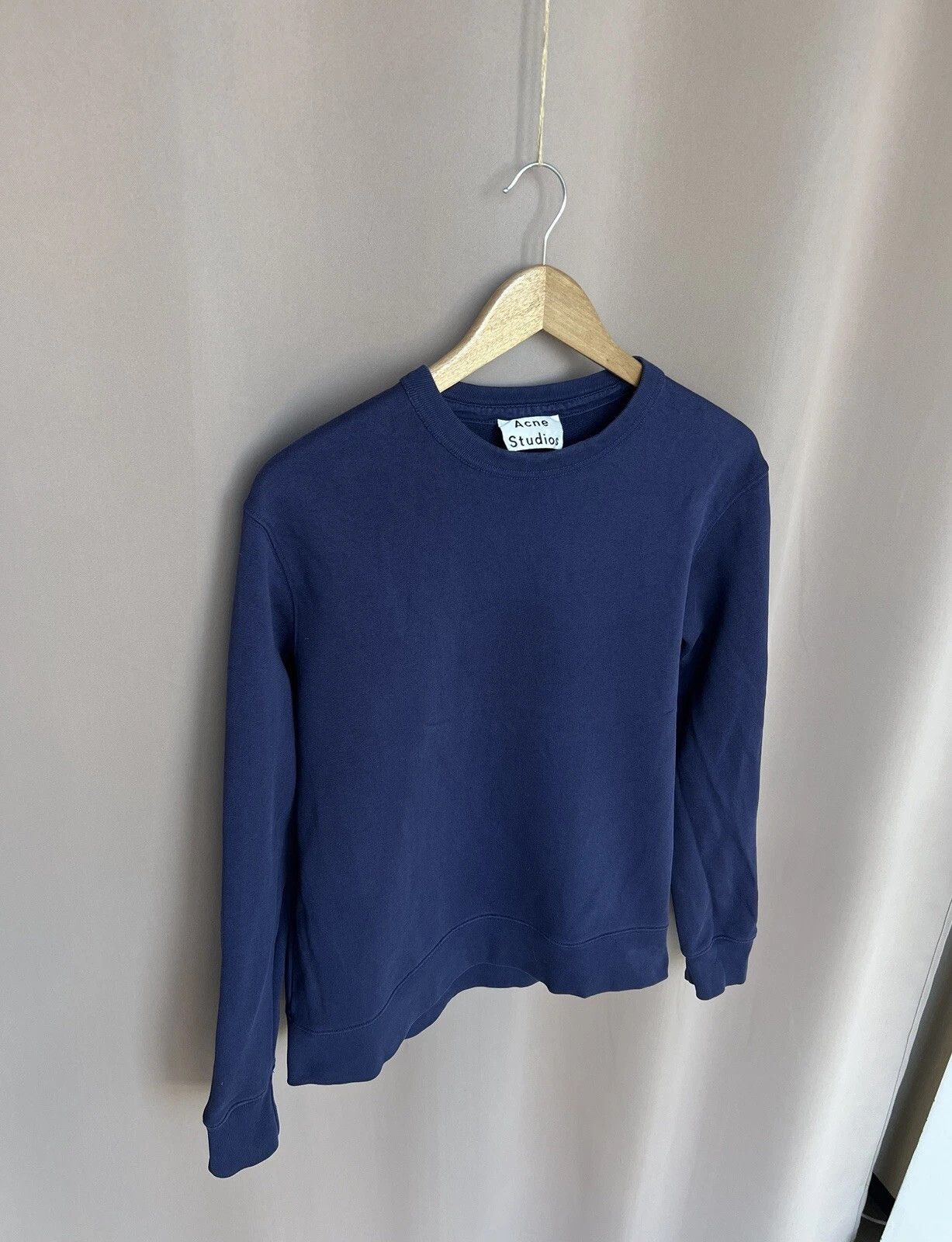 Acne Studios Acne Studios Sweatshirt Mens Size M Navy Crew Neck Sweater Size US M / EU 48-50 / 2 - 5 Thumbnail