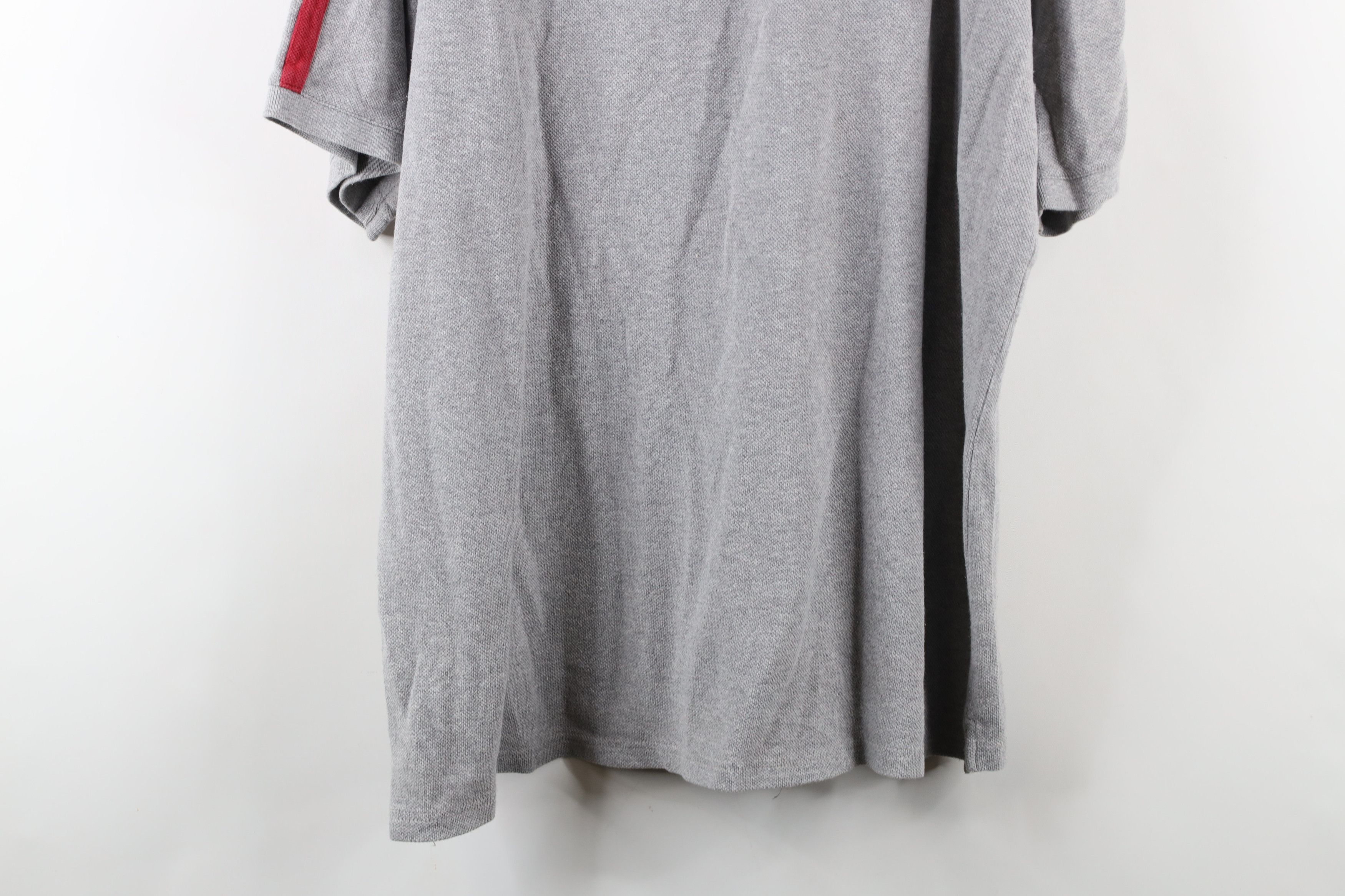 J.Crew × Vintage Vintage 90s J Crew Thermal Knit Collared Polo Shirt Gray Size US XL / EU 56 / 4 - 12 Thumbnail