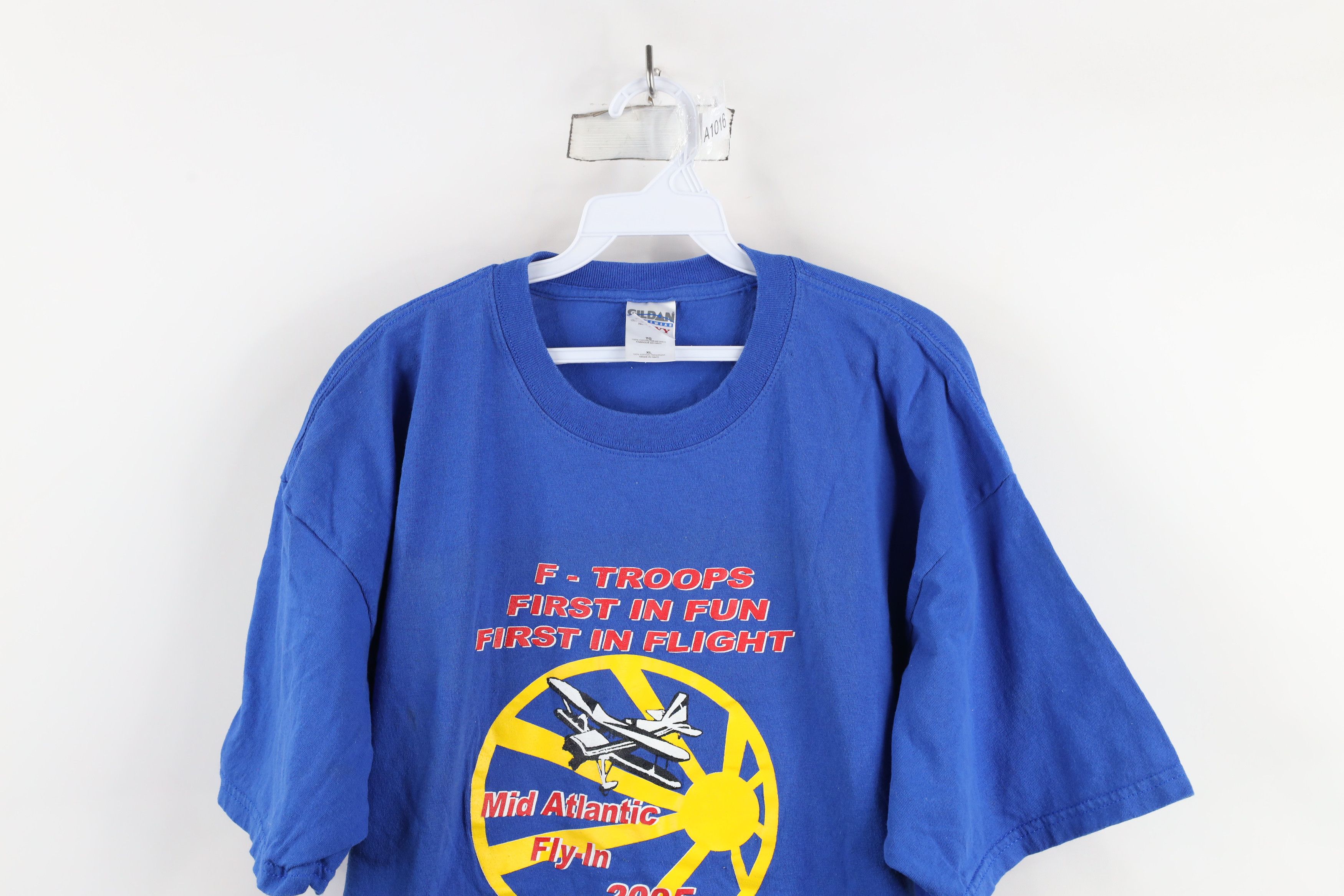 Vintage Vintage Y2K 2005 F-Troops Atlantic Fly In Airplane T-Shirt Size US XL / EU 56 / 4 - 2 Thumbnail