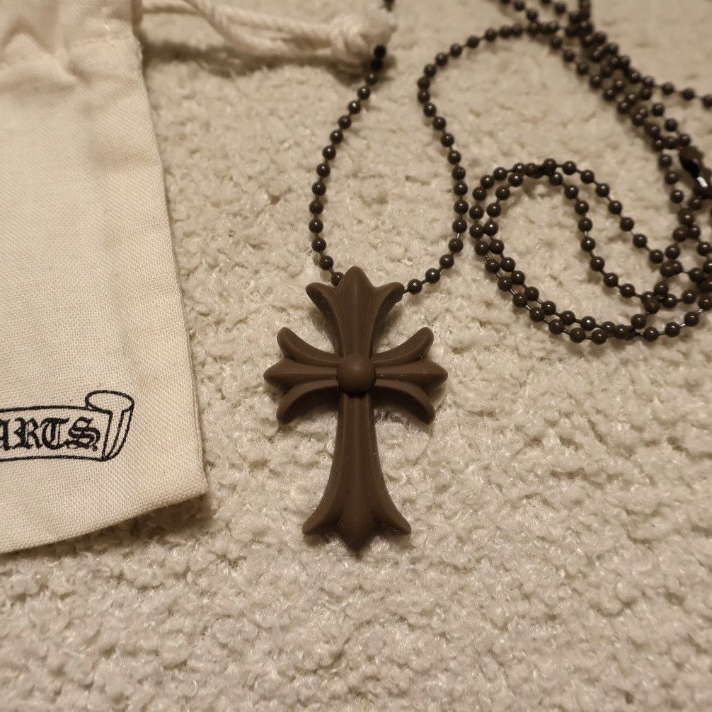 Chrome Hearts Chrome hearts silicon cross brown pendant Size ONE SIZE - 1 Thumbnail
