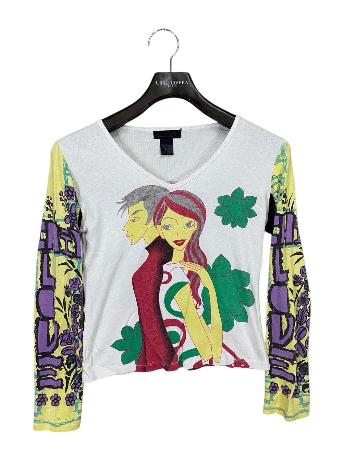 Custo Barcelona × Designer × Vintage Vintage custo barcelona tshirt longsleeve Size M / US 6-8 / IT 42-44 - 1 Thumbnail