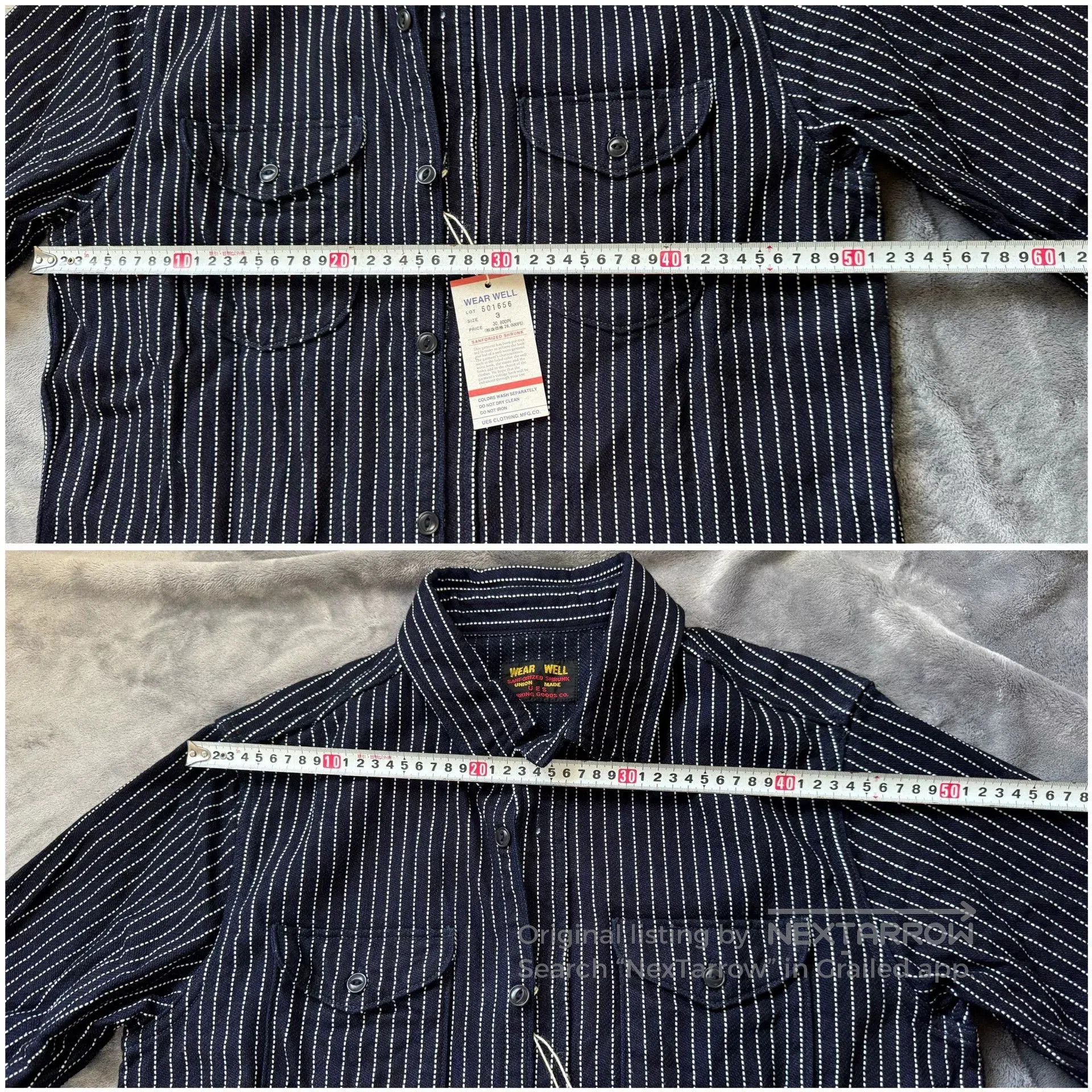 UES Japan UES Japanese Indigo Flannel Long. Size US L / EU 52-54 / 3 - 6 Thumbnail