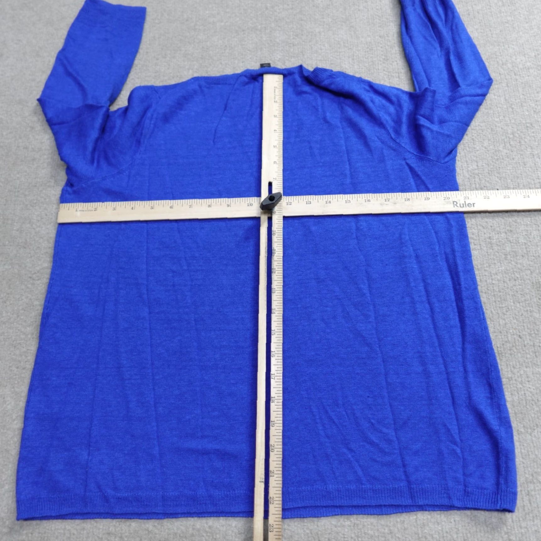 J.Crew J.CREW Womens Sweater XS Blue 100% Linen Relaxed Dolman Pullover Crew Neck 1090 Size XS / US 0-2 / IT 36-38 - 4 Thumbnail