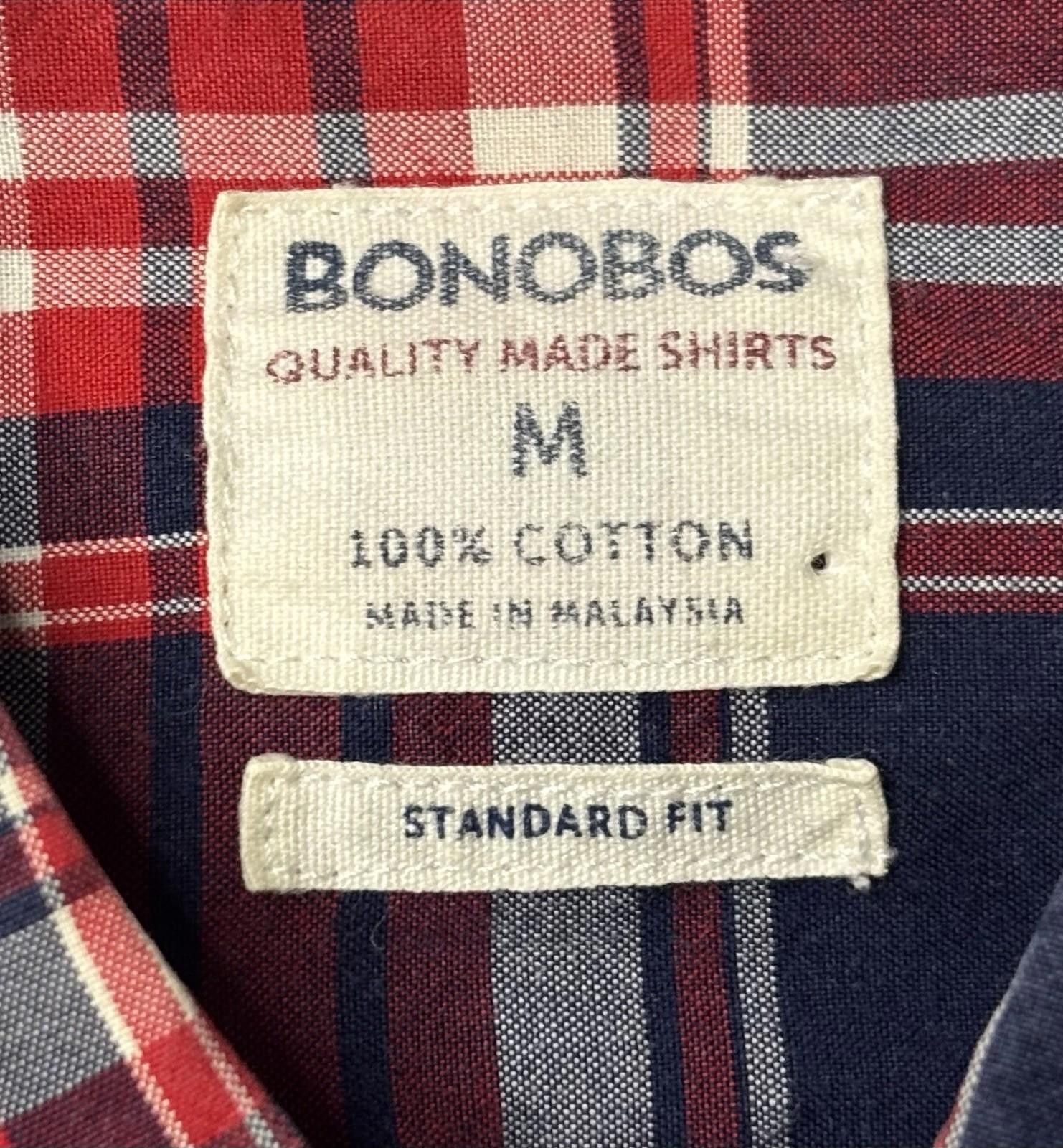 Bonobos Bonobos Shirt Men's Medium Plaid Blue Red Cotton Button Down Size US M / EU 48-50 / 2 - 2 Thumbnail