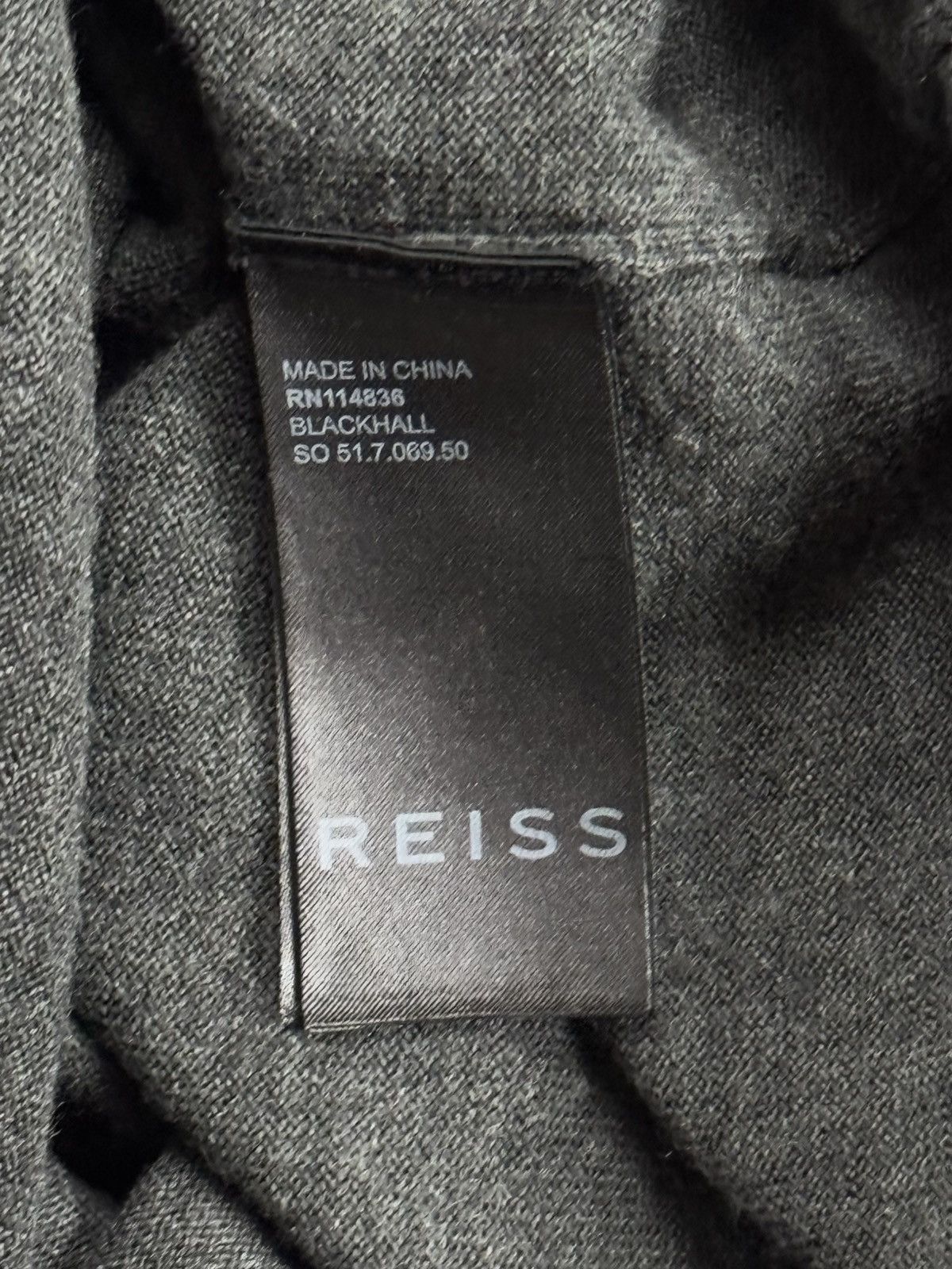 Designer × Reiss Reiss S wool 1/4 zip sweater knitwear jumper pullover Size US S / EU 44-46 / 1 - 8 Thumbnail