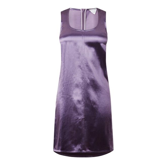 Bottega Veneta Bottega Veneta Scoop Neck Mini Dress in Purple Size XS / US 0-2 / IT 36-38 - 1 Thumbnail