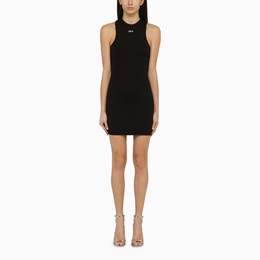 Off-White o1d2blof0924 Mini Dress With Logo in Black Size M / US 6-8 / IT 42-44 - 1 Thumbnail