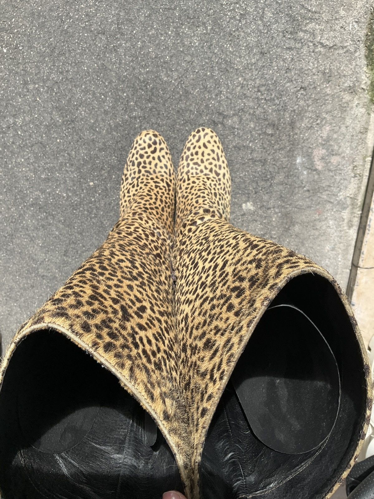 Vintage Sexy leopard boots stiletto heel Size US 10 / IT 40 - 9 Thumbnail