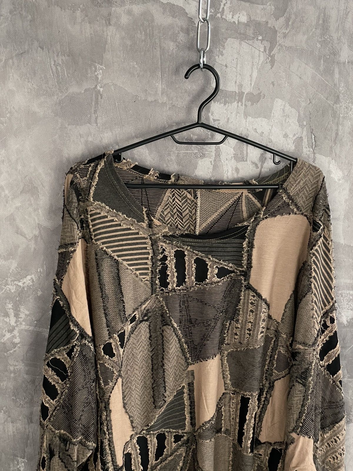Vintage Japanese Brand Y2K Glamour Patchwork Sweater Size M / US 6-8 / IT 42-44 - 7 Thumbnail