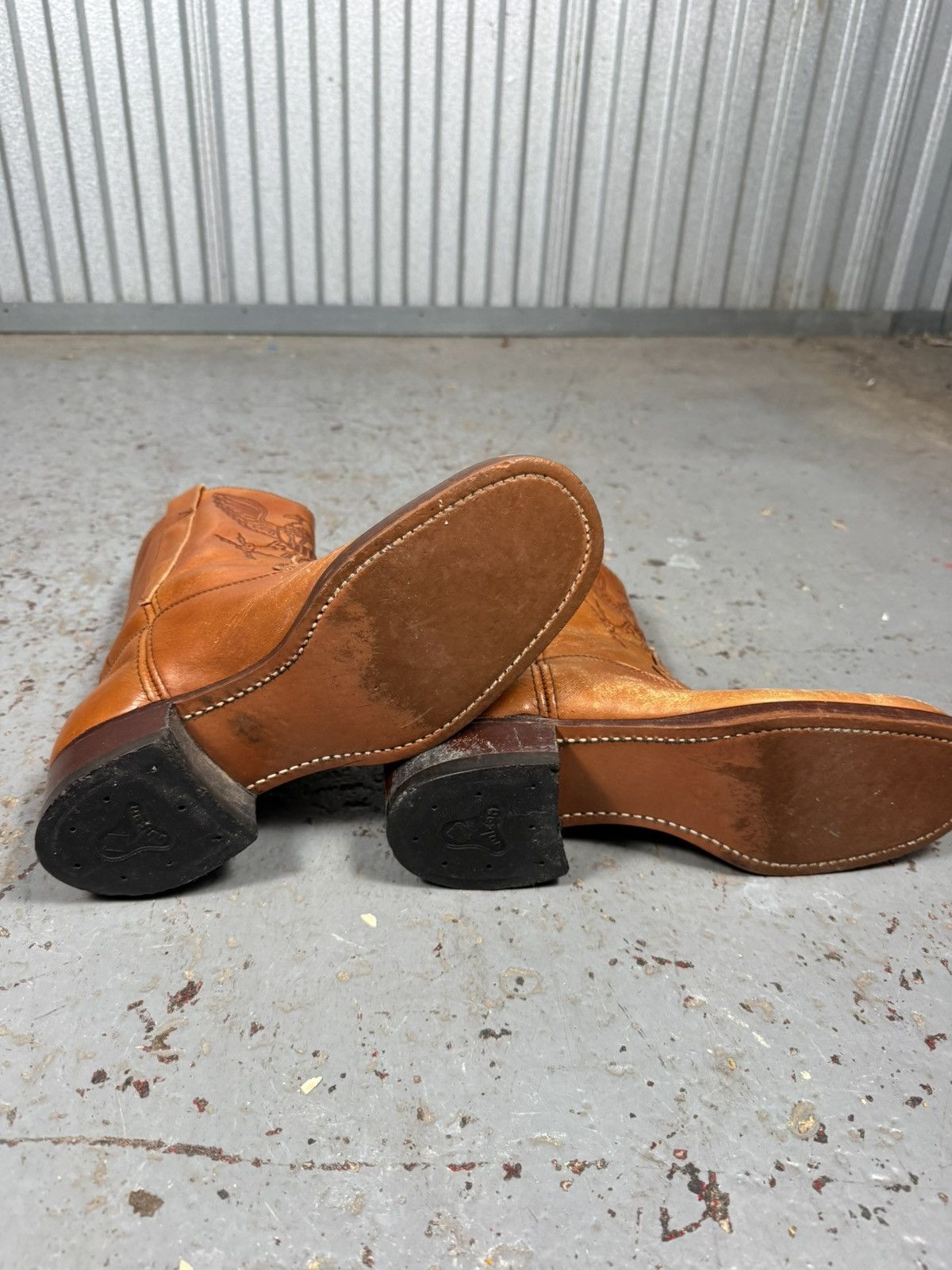 Other Vintage 1976 Hondos Liberty Tan Cowboy Boots Size US 10 / EU 43 - 8 Thumbnail