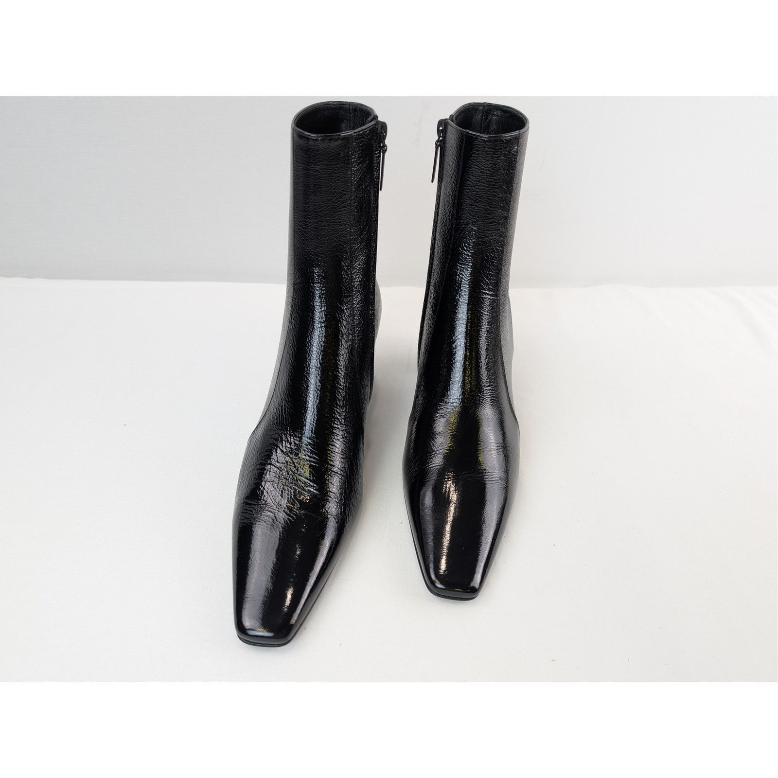 Saint Laurent Paris o1rshd1 Naplack Hero Calf Rainer 75 Boots in Nero Size US 12 / EU 45 - 7 Thumbnail
