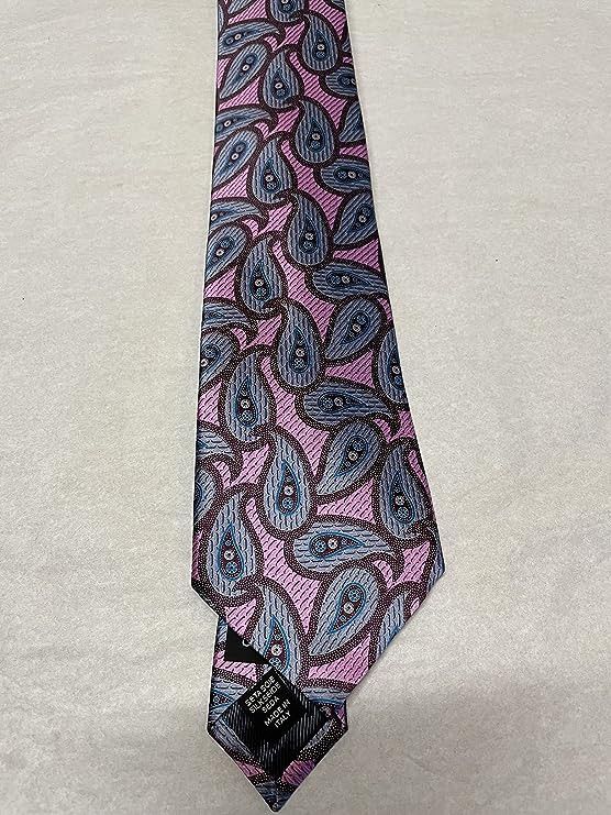 Ermenegildo Zegna Ermenegildo Zegna Paisley Pink Italian Silk Tie Size ONE SIZE - 4 Thumbnail