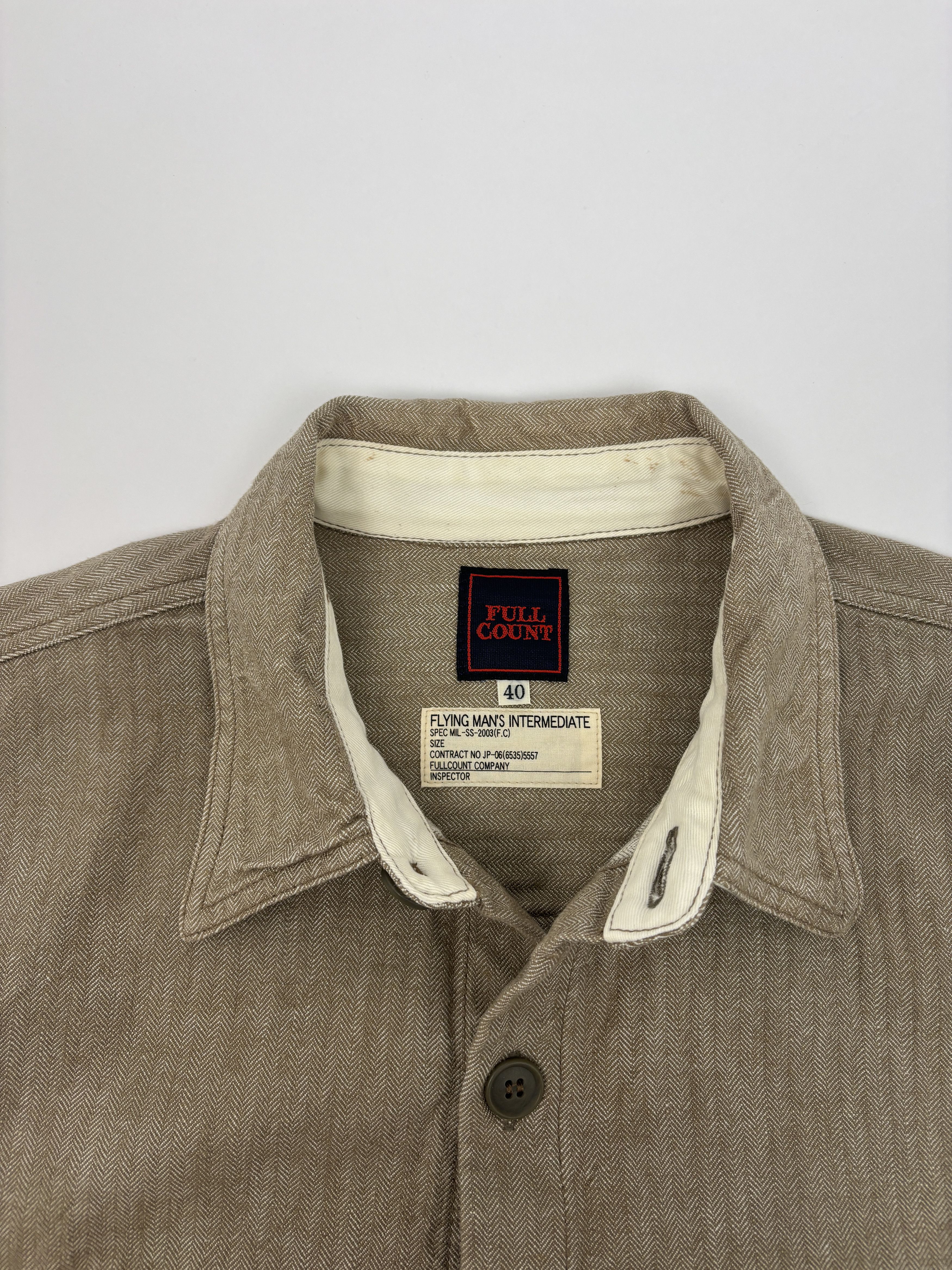 Full Count & Co. Fullcount Herringbone Work Shirt Size US L / EU 52-54 / 3 - 5 Thumbnail