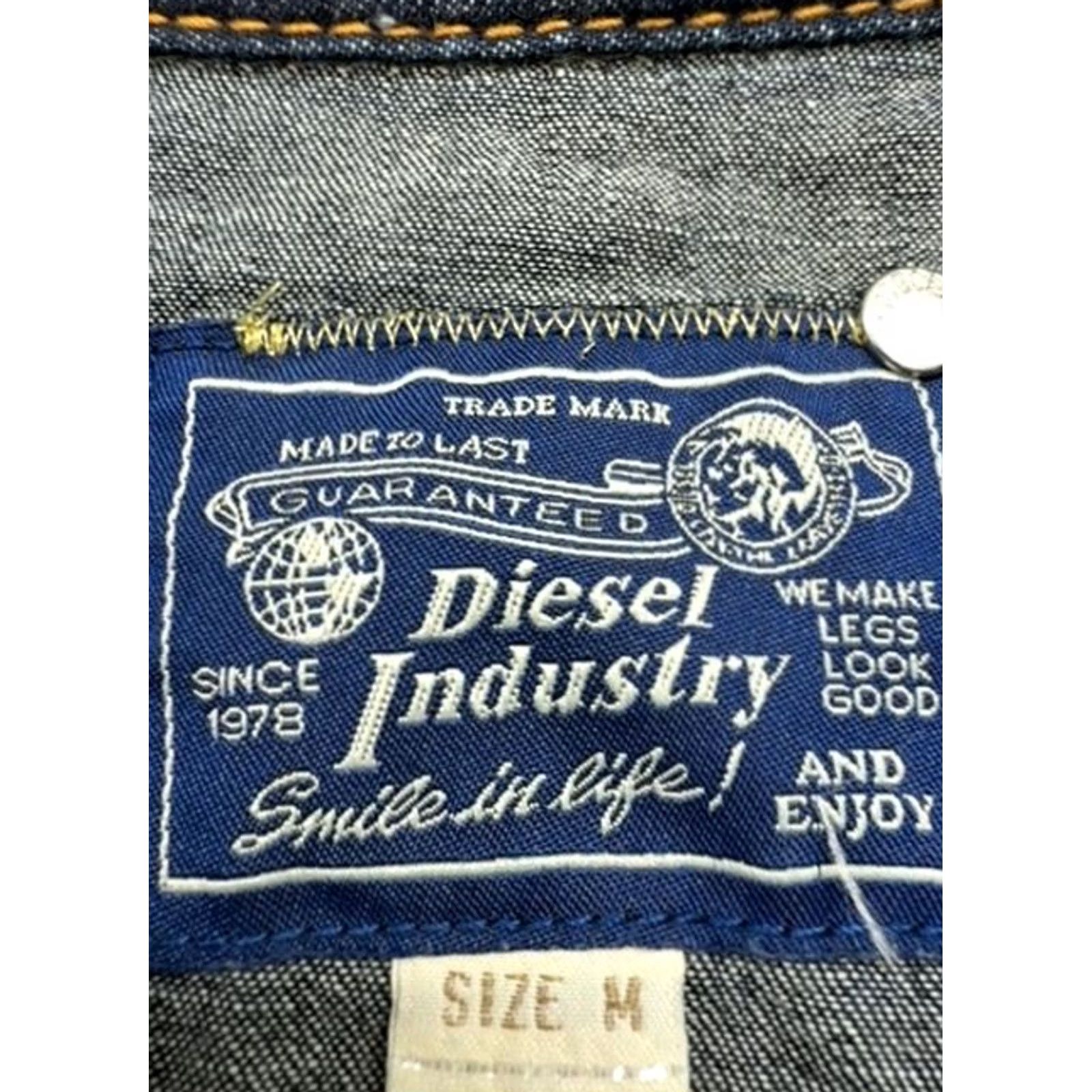 Diesel Diesel Men Blue Denim Jacket Size M Button Front Pockets Regular Fit Size US M / EU 48-50 / 2 - 4 Thumbnail