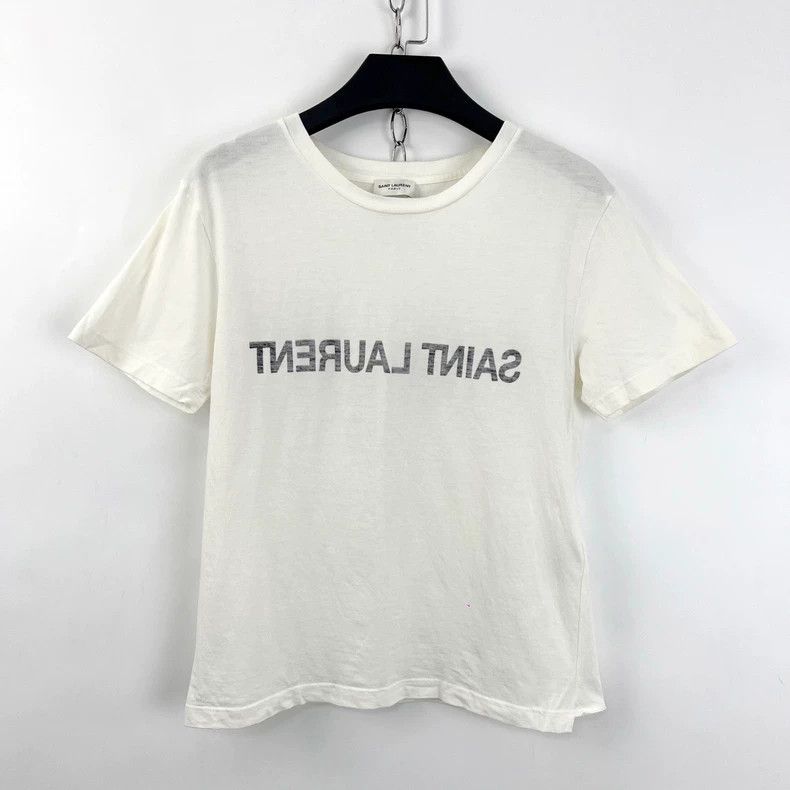 Saint Laurent Paris Saint Laurent Short Sleeve Logo T-Shirt- DMC Size US XS / EU 42 / 0 - 1 Thumbnail